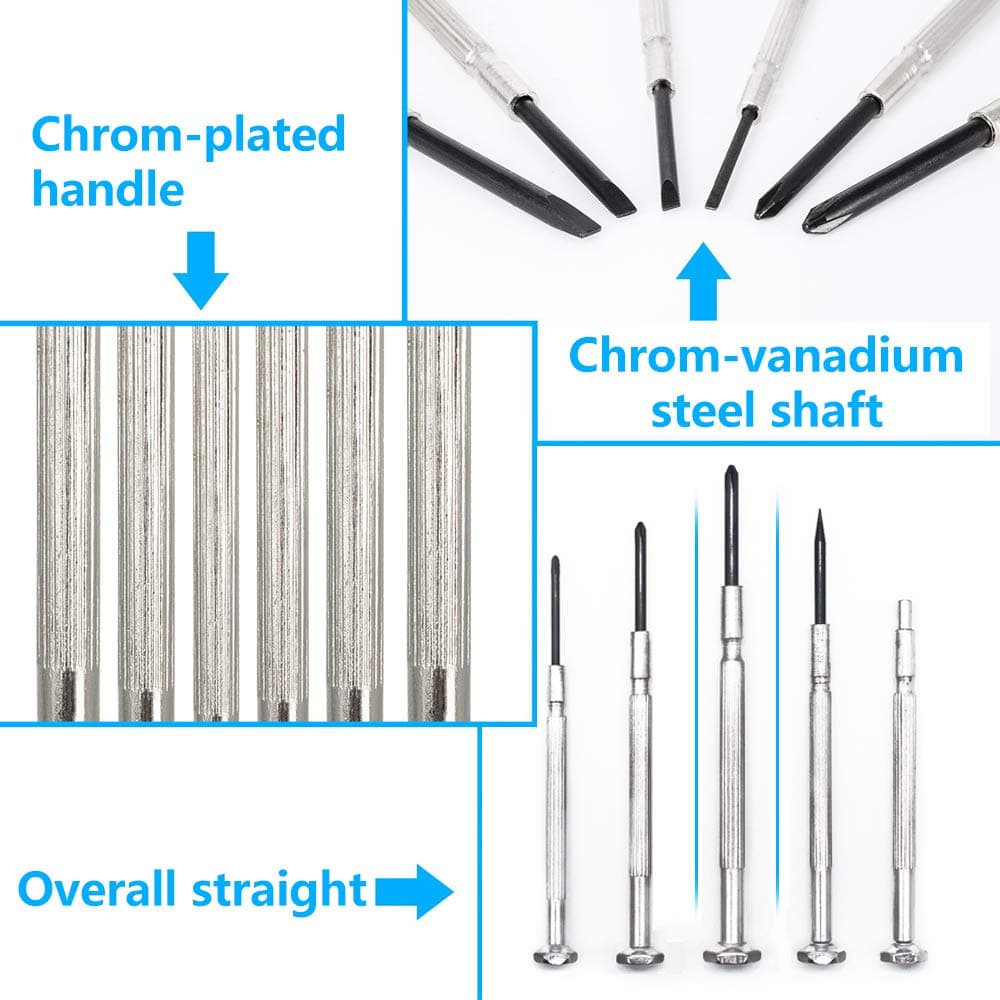 KALIM Mini Precision Screwdriver Set | 11 Sizes for Electronics & Watches, Durable Alloy Steel, Compact Carry Case - view 3