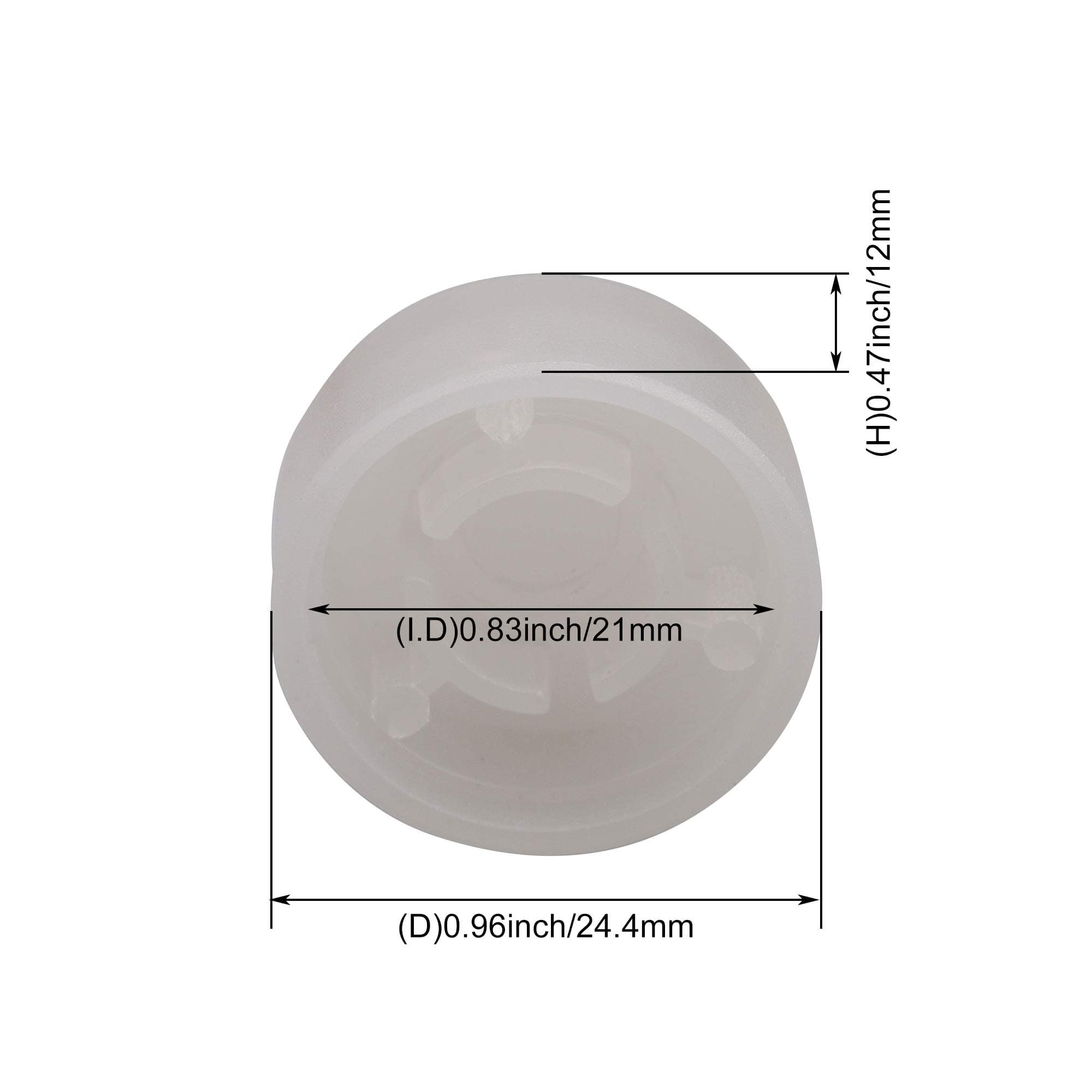logyues White Guitar Effect Pedal Knob Cap Pack of 10 | Suitable for Beginners & Electric Guitars - view 9