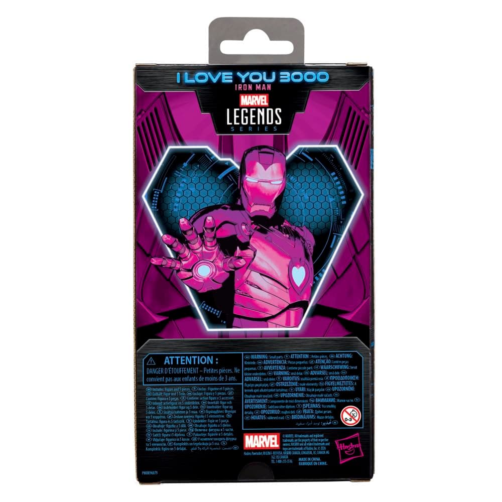 Marvel Legends Series I Love You 3000 Iron Man 6-Inch Action Figure | Heart-Themed Collectible Gift - view 4