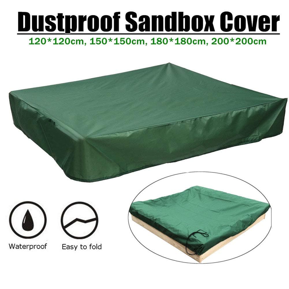 DGHAO Sandbox Cover Tool Sandpit Oxford Cloth Garden Shelter 120x120cm | Waterproof Dustproof - view 5