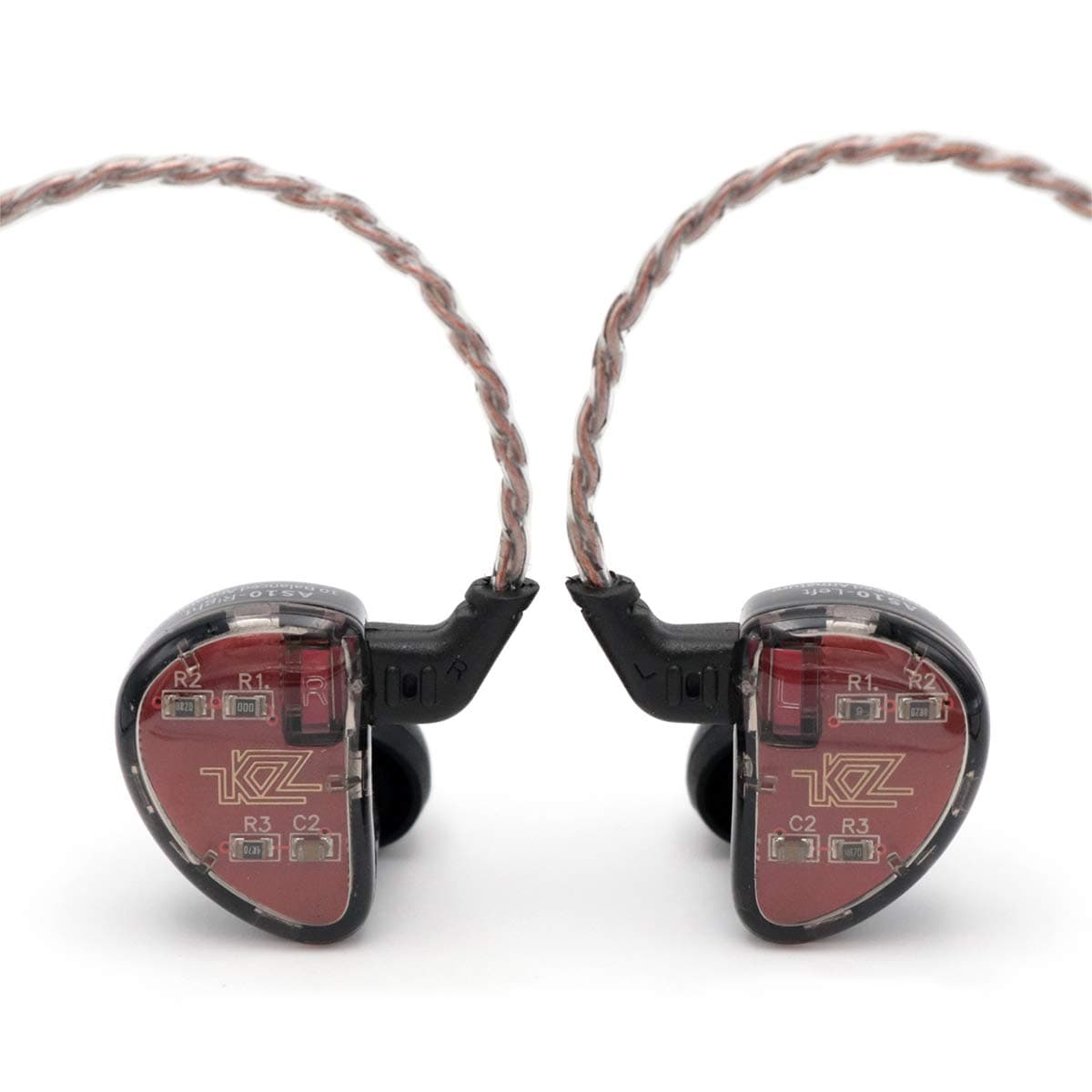 Linsoul KZ AS10 5BA HiFi Stereo In-Ear Monitor Earphones | 14Ω, 105dB, 20-40000Hz, Detachable Cable - main product image