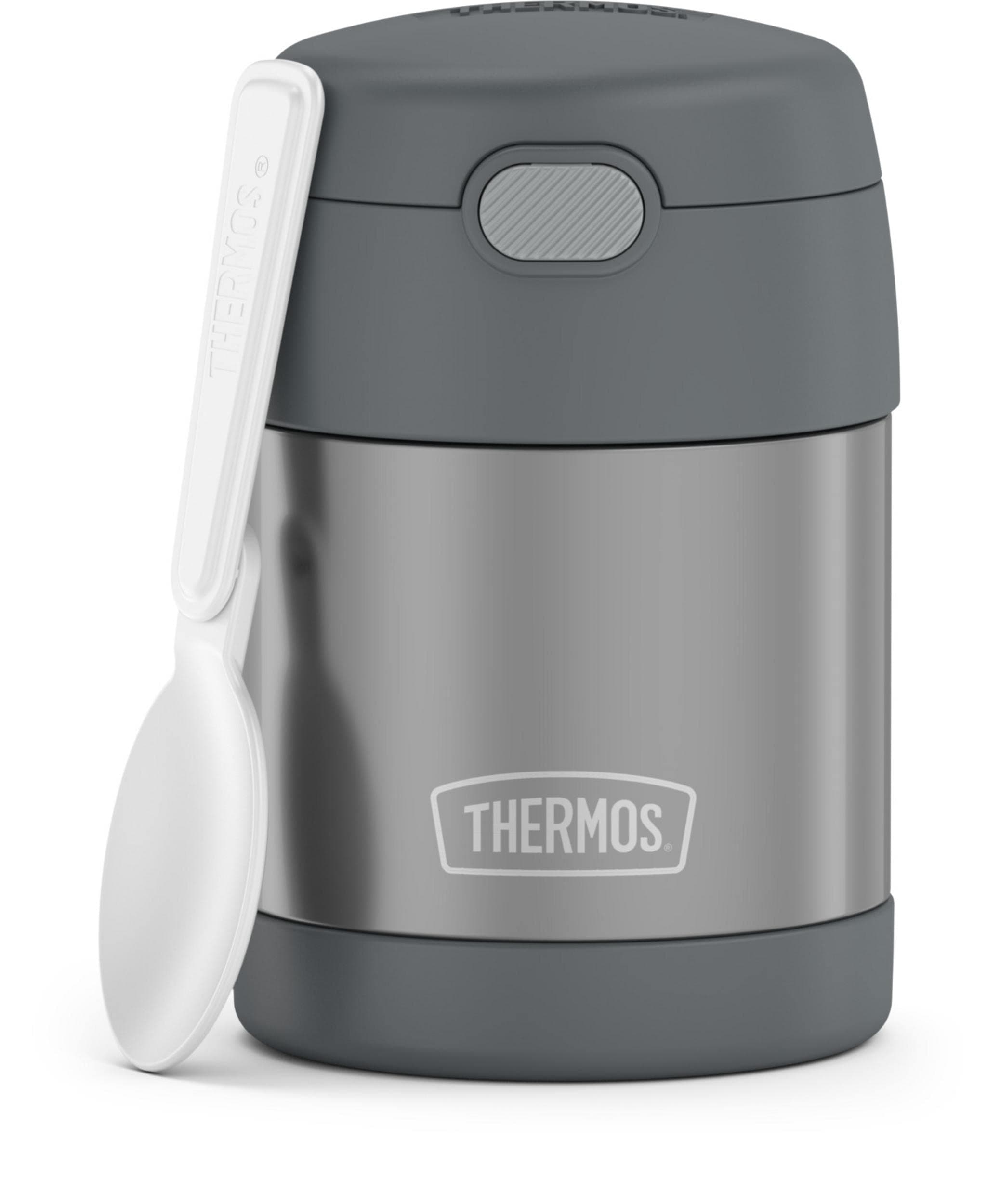 Thermos 290ml (10 Fl Oz) Vacuum Insulated Food Jar | Keeps Food Hot & Fresh — Gray