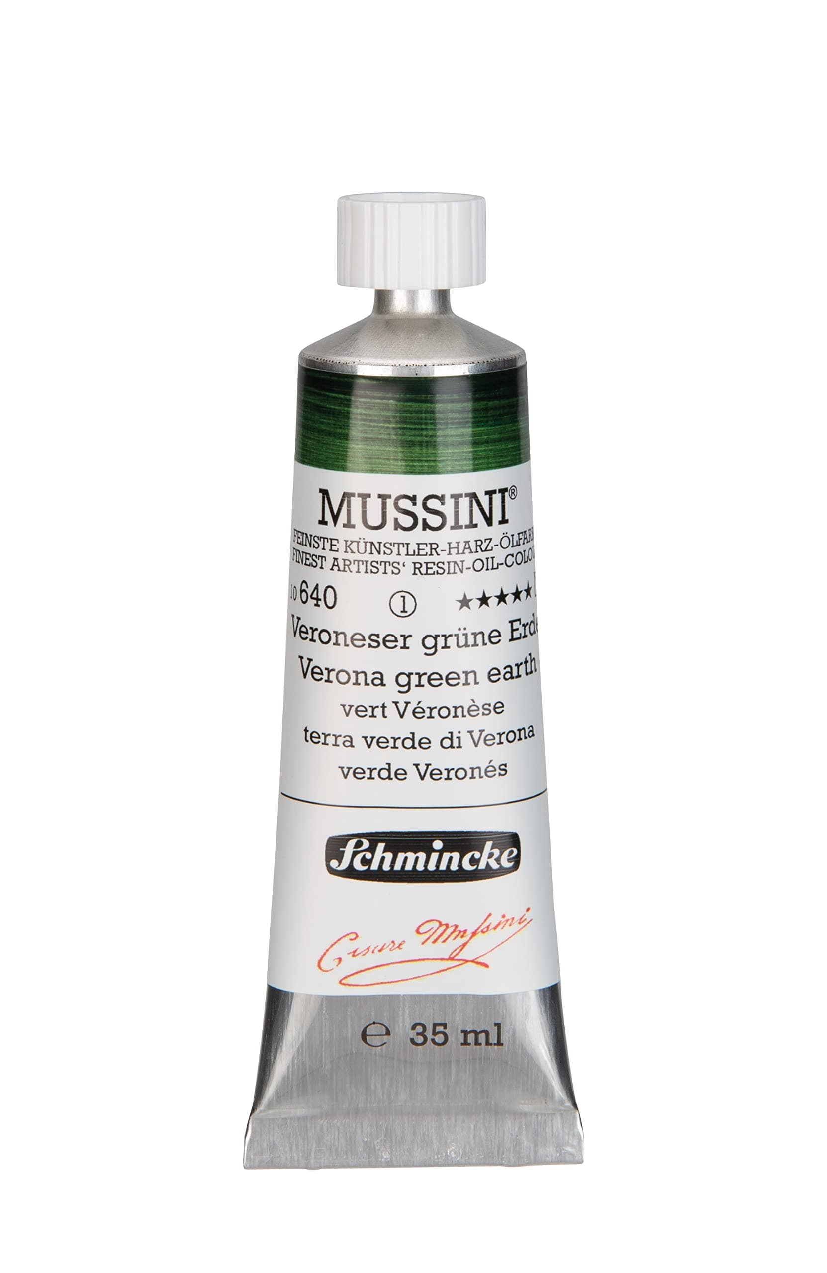 Schmincke MUSSINI® Veronese Green Earth Oil Color 35 ml | Finest Artist Resin Oil - main product image
