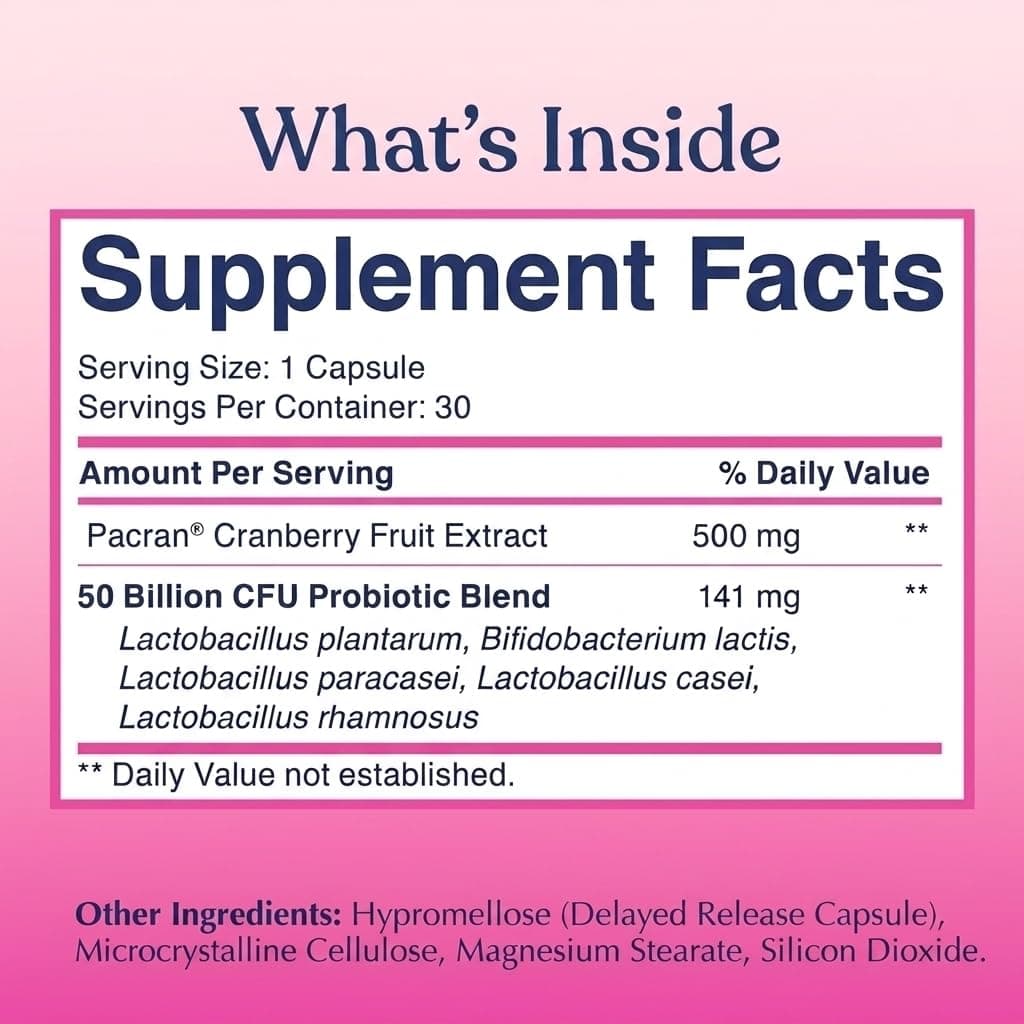 LOVEBUG Probiotics for Women with Pancran – Multi-Strain Probiotic Supporting UTI, BV, Odor & PH Balance - Vaginal Probiotics for Womens Intimate Flora & Digestive Health - 30 Capsules | Supports Vaginal & Digestive Balance - view 7