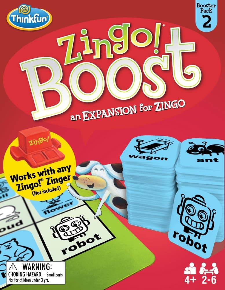 ThinkFun Zingo! Booster Pack #2 - Expansion Pack for Kids 4+ | Brain Word Puzzle Game | Trusted by Families - view 6