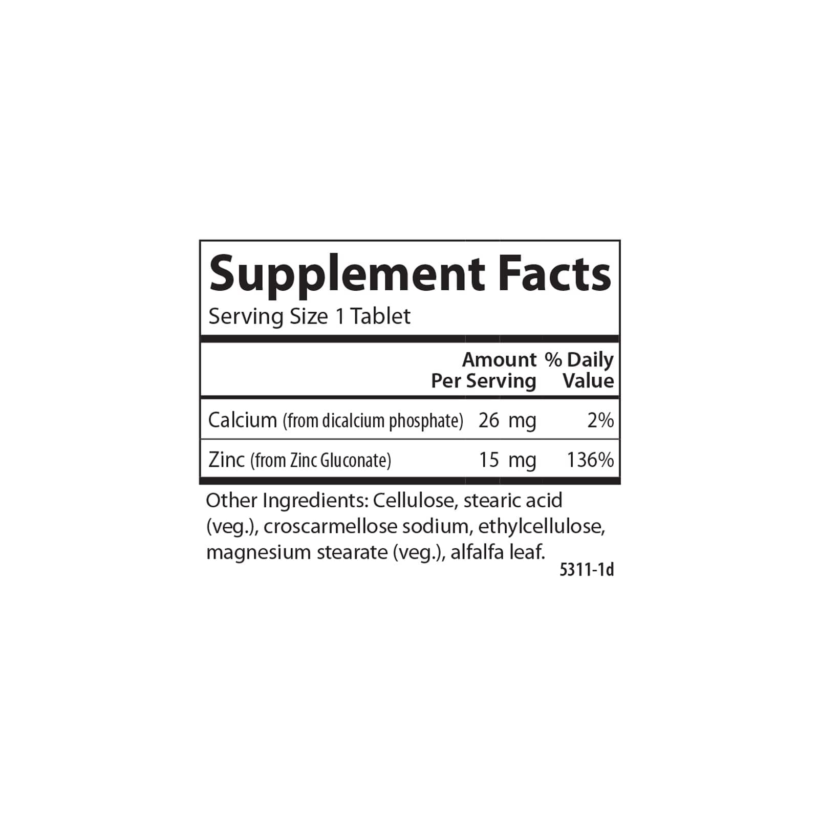 Carlson Zinc 15 mg | Supports Immune & Skin Health, 100 Tablets - view 4