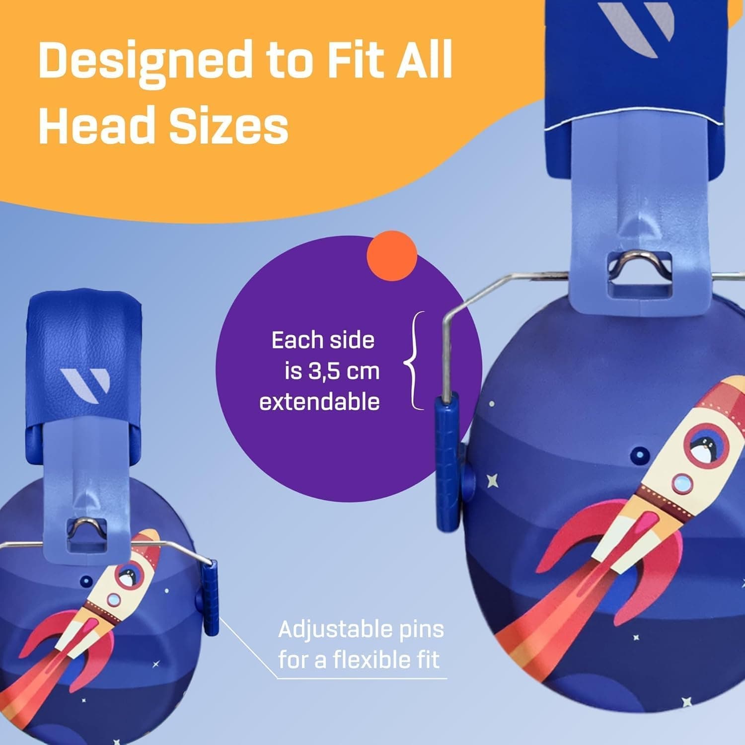 Vanderfields Kids Noise Canceling Headphones - 31 dB | Ear Protection for Kids 3-12 - view 7