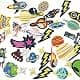 Woohome 35 pcs fabric appliqué patches Solar System space planets | Iron-on & sew-on DIY decoration thumbnail 7