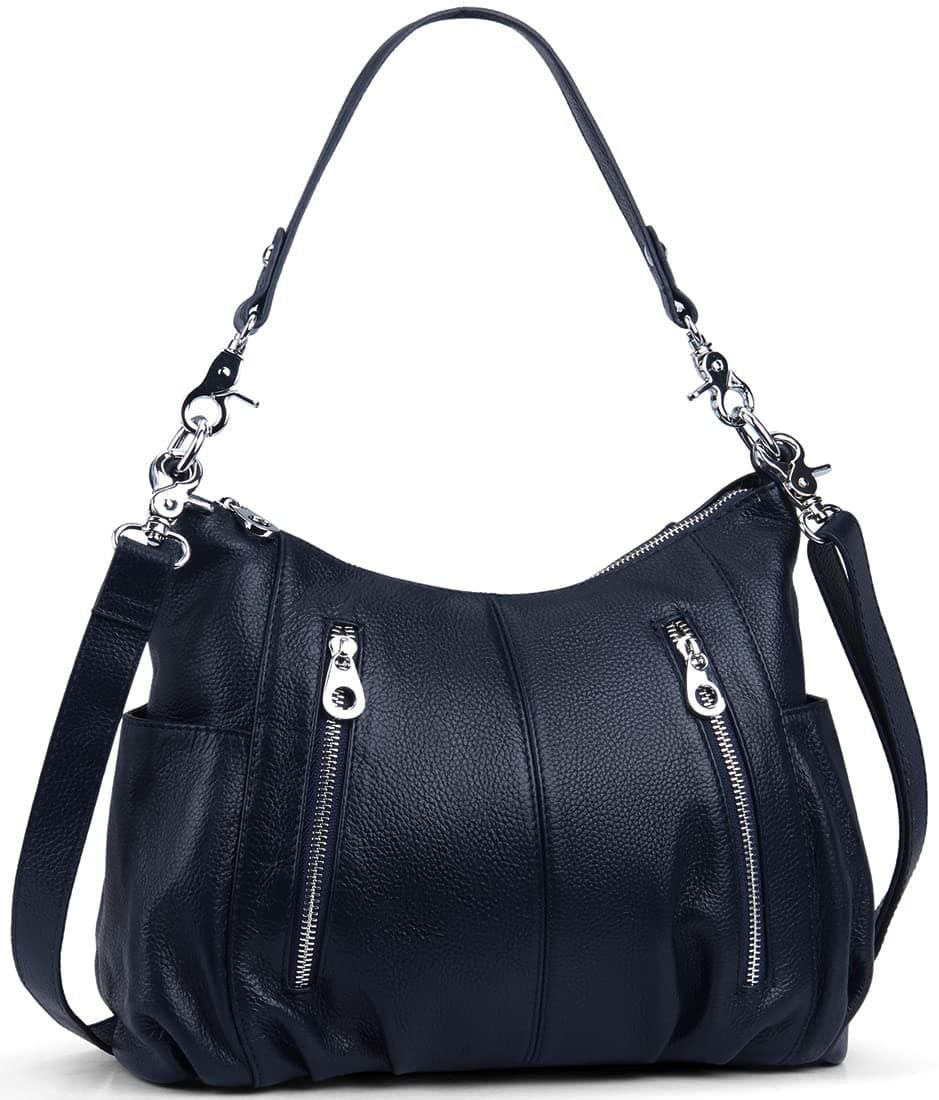 HESHE Genuine Leather Purses for Women Shoulder Hobo Bag Crossbody Satchel Handbags Designer Ladies Totes | Elegant & Spacious