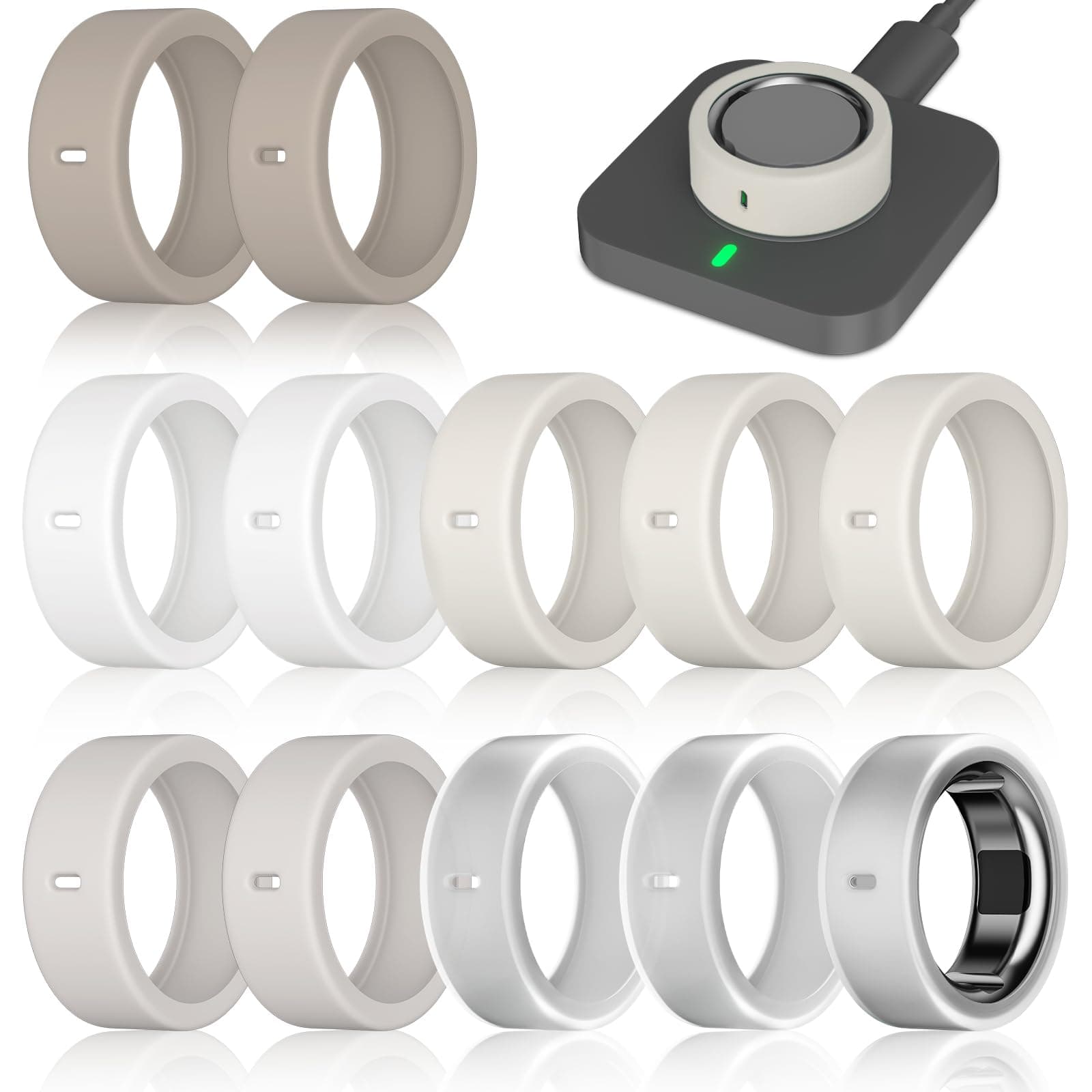 ZOOROO Oura Ring Silicone Cover | Protects Gen 3/4 Smart Rings - main product image