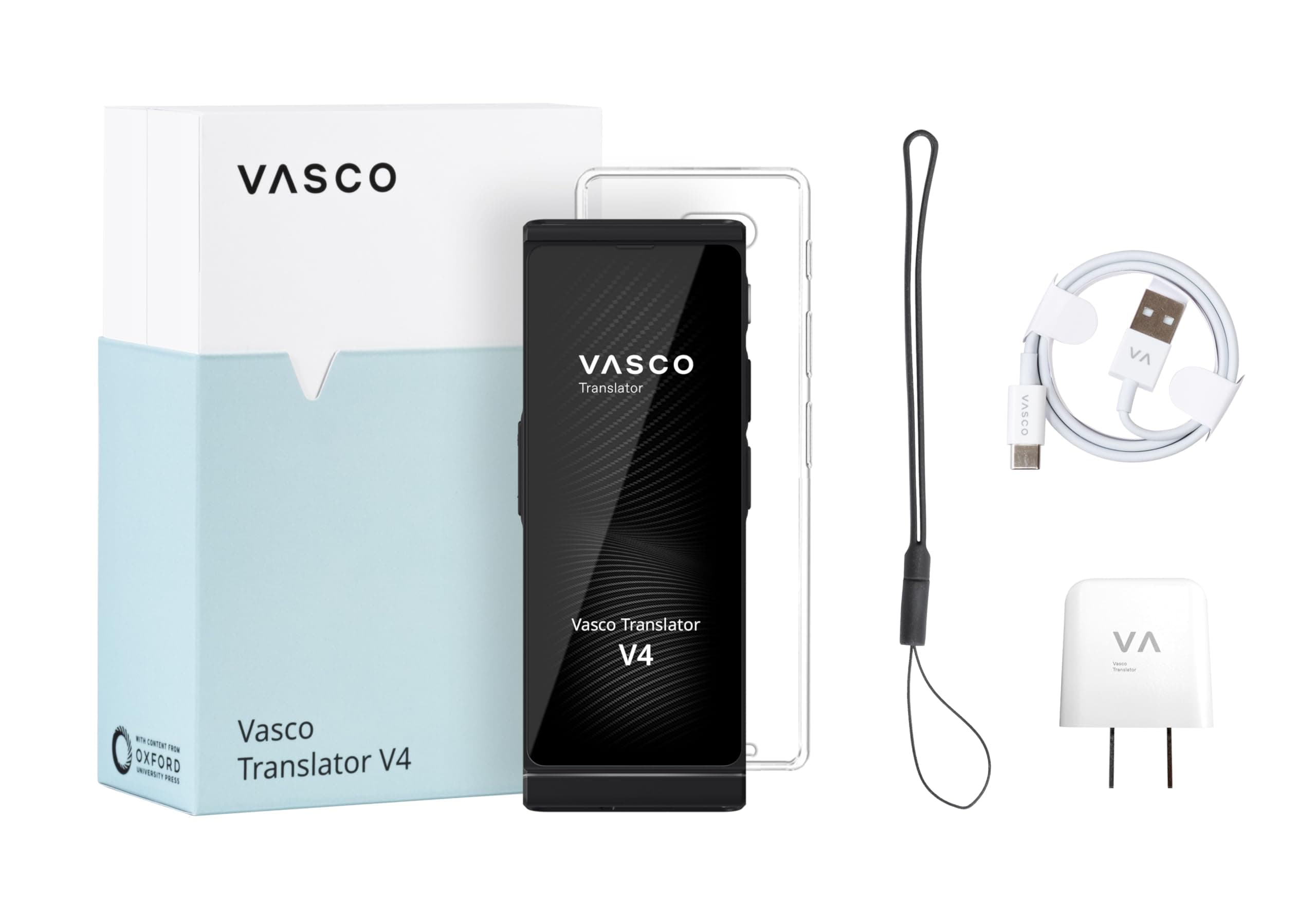 Vasco V4 Language Translator Device | 112 Languages | Free Lifetime Internet in Almost 200 Countries | Black Onyx - view 2