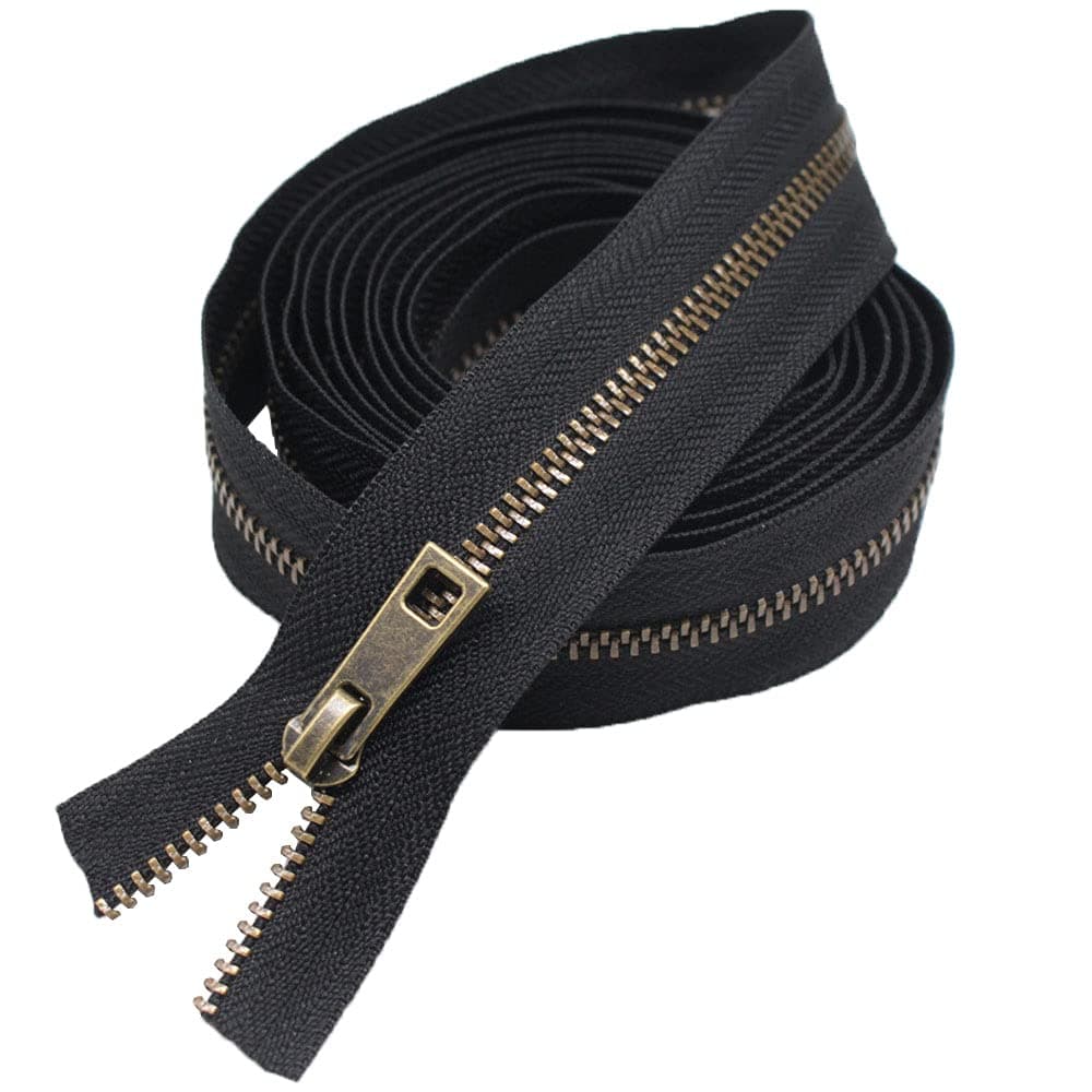 Meillia Upholstery Zipper Tape by the Yard 5 Yards | Durable Metal Zippers for Sewing & Crafts - view 2