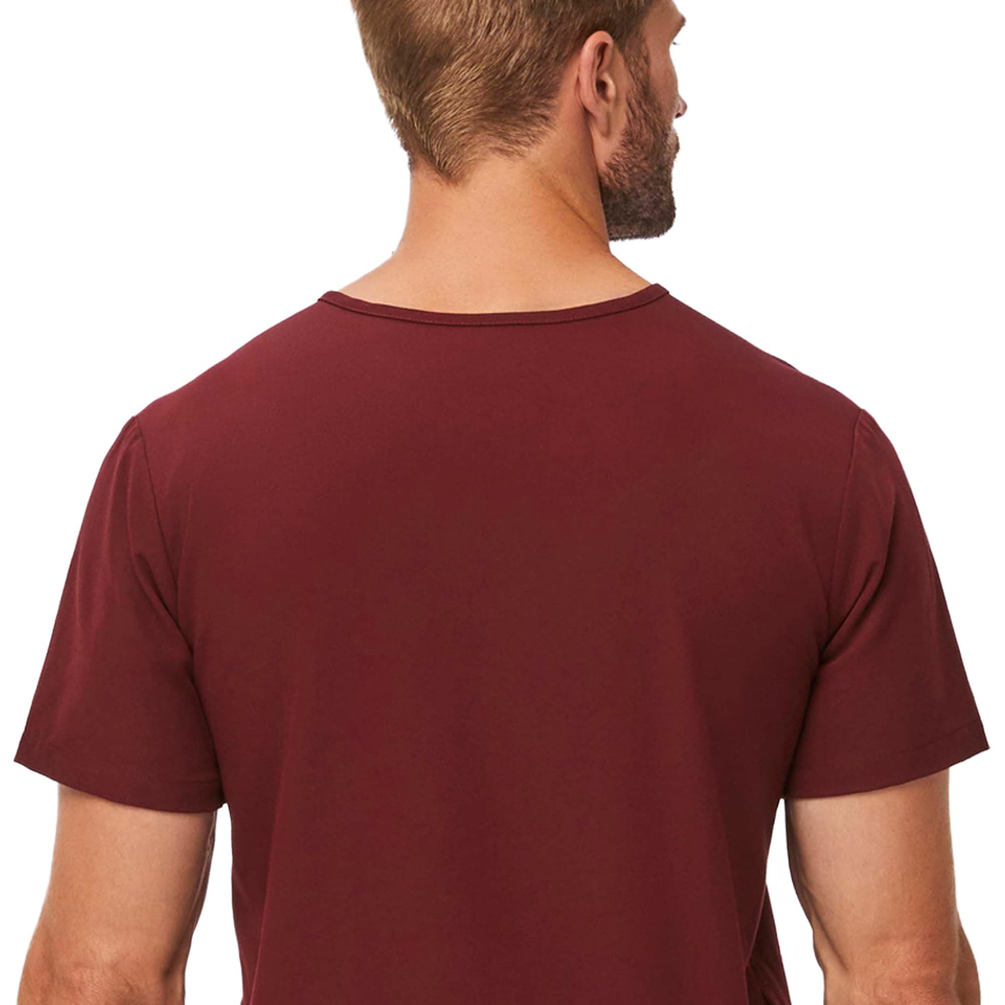 FIGS Chisec Three-Pocket Men’s Scrub Top – Burgundy, M | Technical Comfort & Durable Fit - view 8