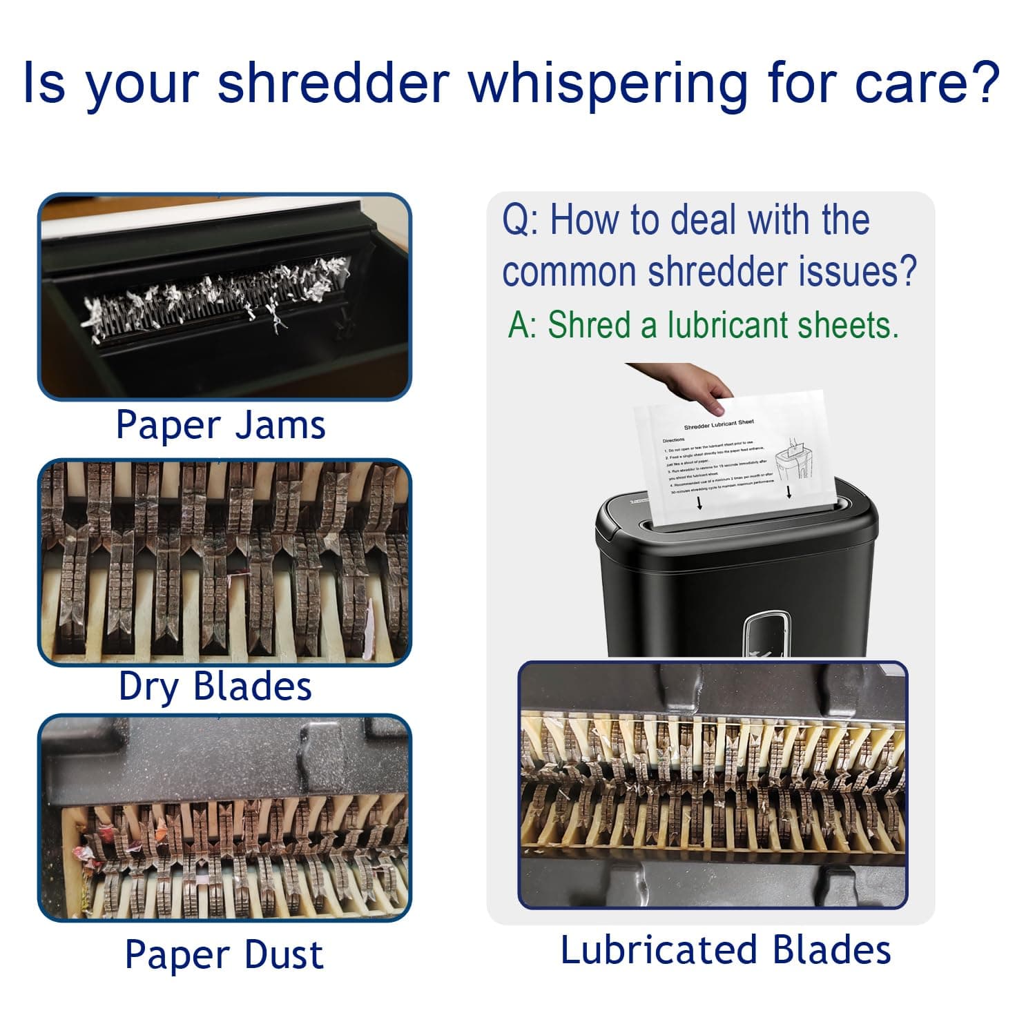 NCWANG Paper Shredder Lubricant Sheets 24 Pack | Eco-Friendly, Reduce Jams, Extend Shredder Life - view 4