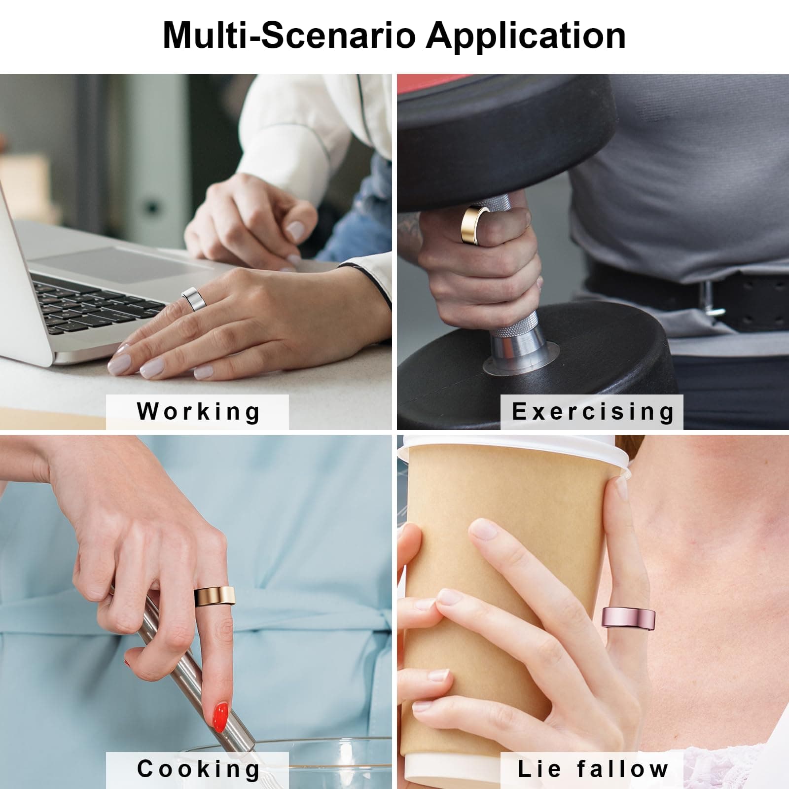 Hexasider Ring Cover Size 11 | Ultra-Thin TPU Protector Compatible with Oura Ring 4/3 - view 7
