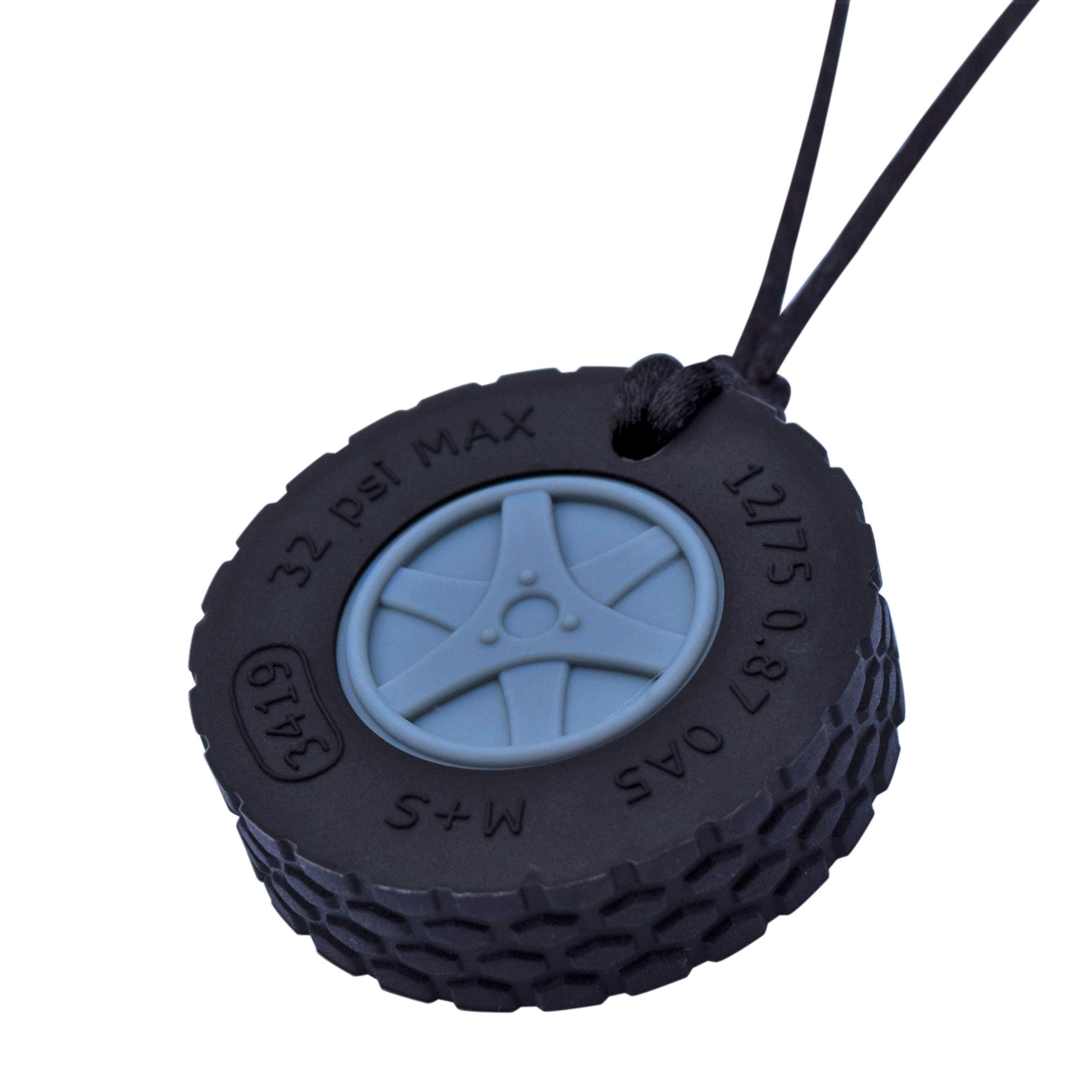 Munchables Tire Sensory Chew Necklace | Food-Grade Silicone Chewelry for Kids & Adults - main product image