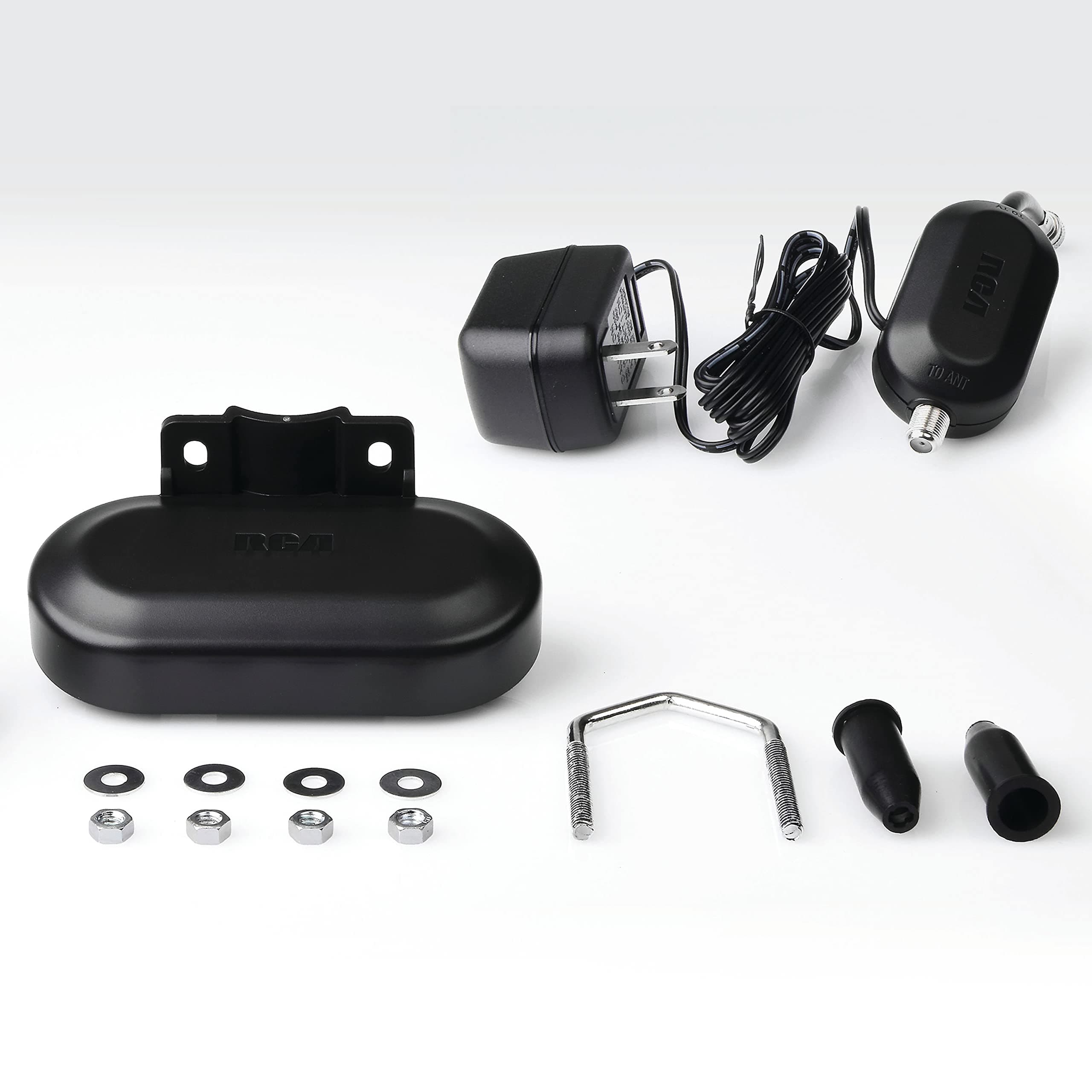 RCA Digital Signal Amplifier for Outdoor Antennas | Low Noise UHF/VHF Amplification Support - view 6