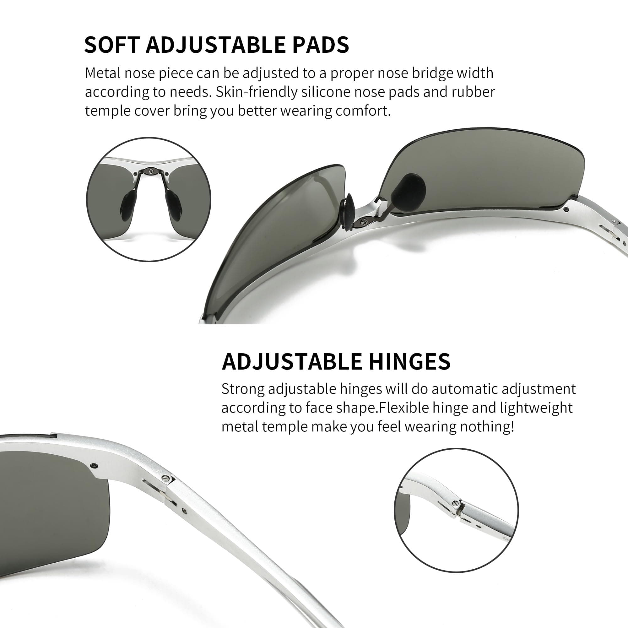 SUNGAIT Men's HD Polarized Sunglasses for Driving Cycling Running UV400 UV Protection - view 5