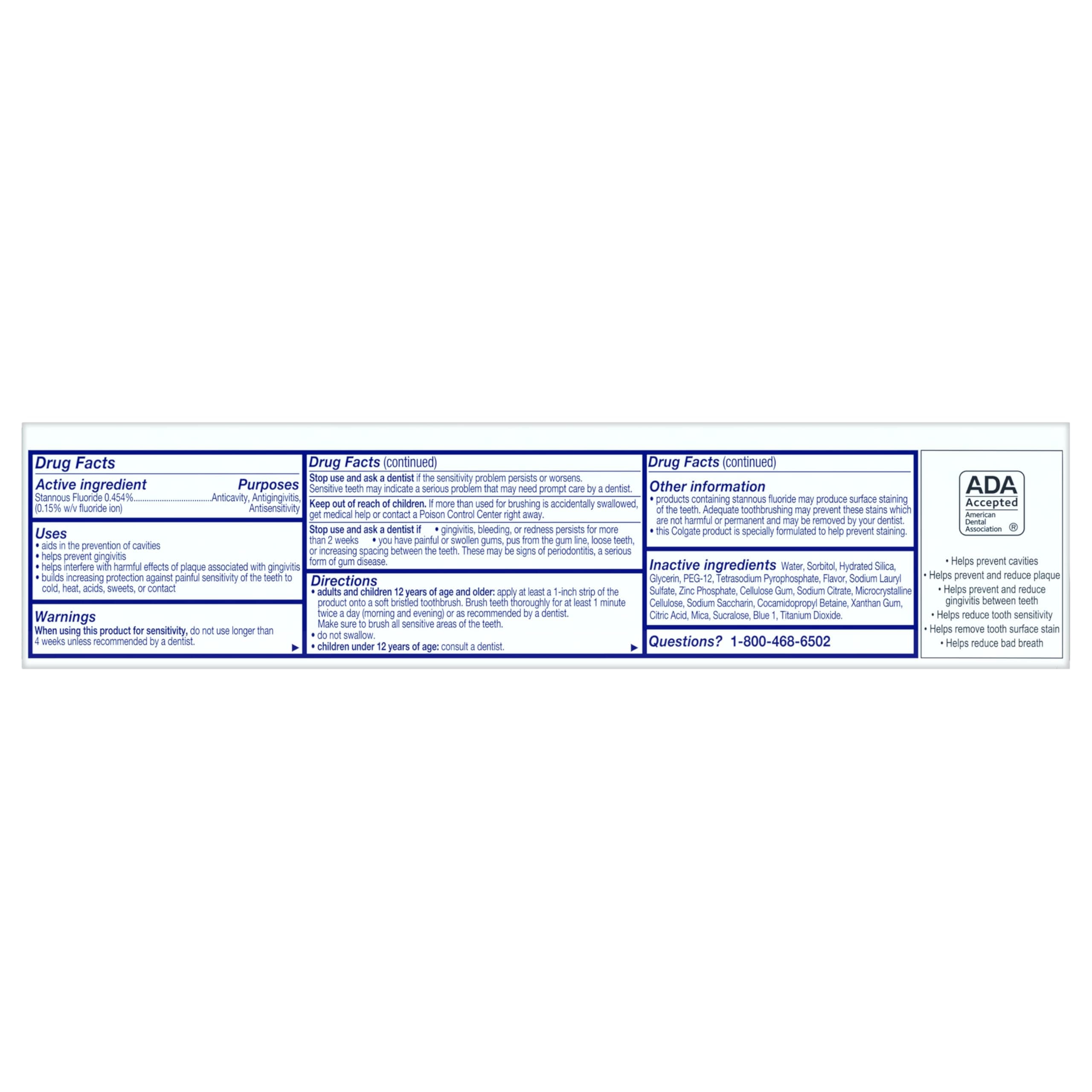 Colgate Total Teeth Whitening Gel Toothpaste 4.8 oz (142 ml) | Fights Bacteria for Whole Mouth Health - view 2