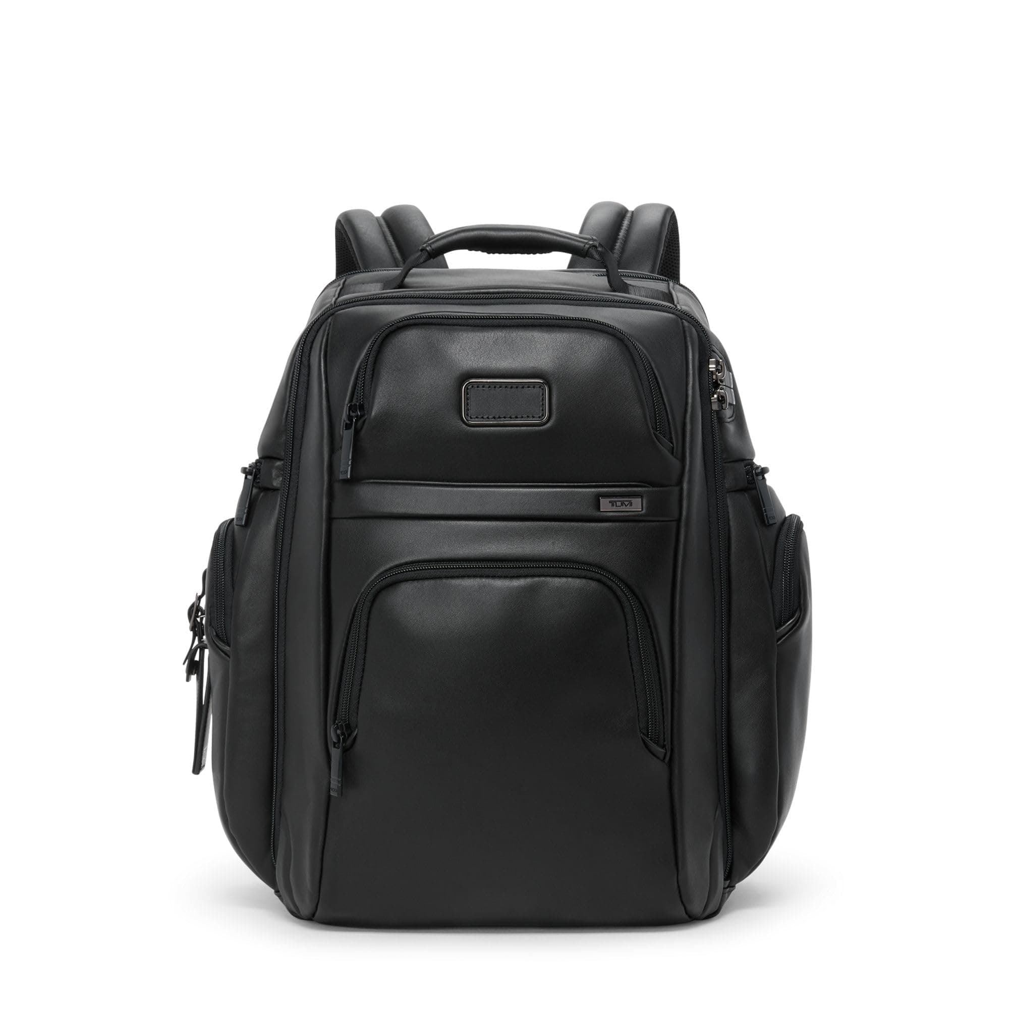 TUMI Brief Pack Black 1 | Unisex Laptop Backpack with Water-Resistant Leather, Fits 15" Laptop, Well-Organized, 1 Size - main product image