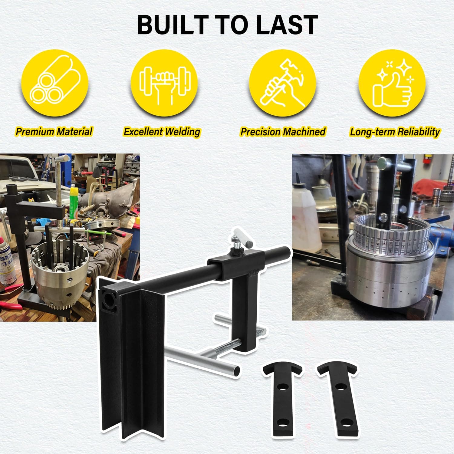Bonbo T-0158 Universal Clutch Drum Spring Compressor Heavy Duty Steel | Adjustable Deep Drum Tool - view 5