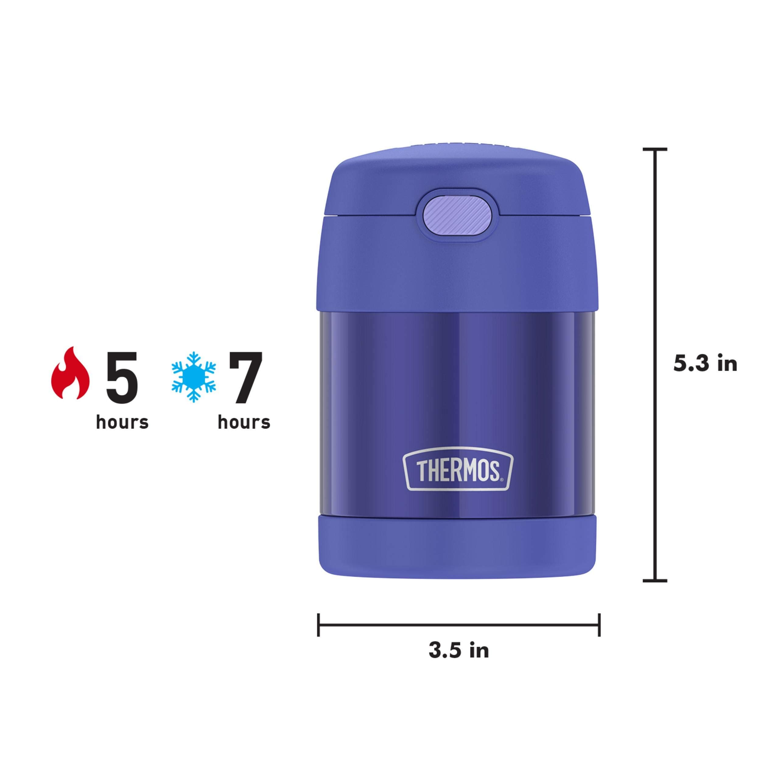 THERMOS FUNTAINER Kids Food Jar with Spoon, 10oz, Purple - view 8