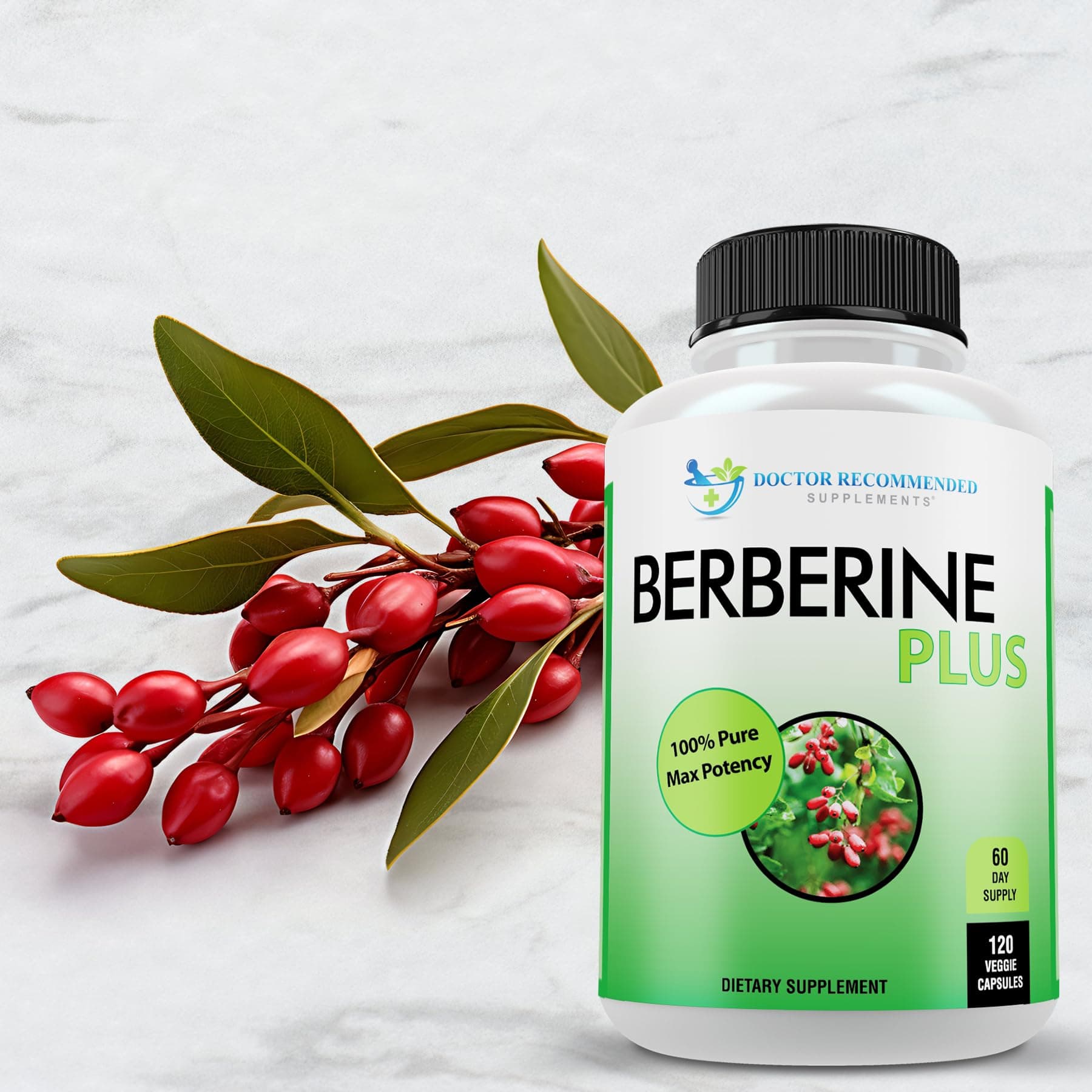 DOCTOR RECOMMENDED SUPPLEMENTS Berberine Plus 1200mg | 120 Veggie Capsules with Royal Jelly for Healthy Support - view 4