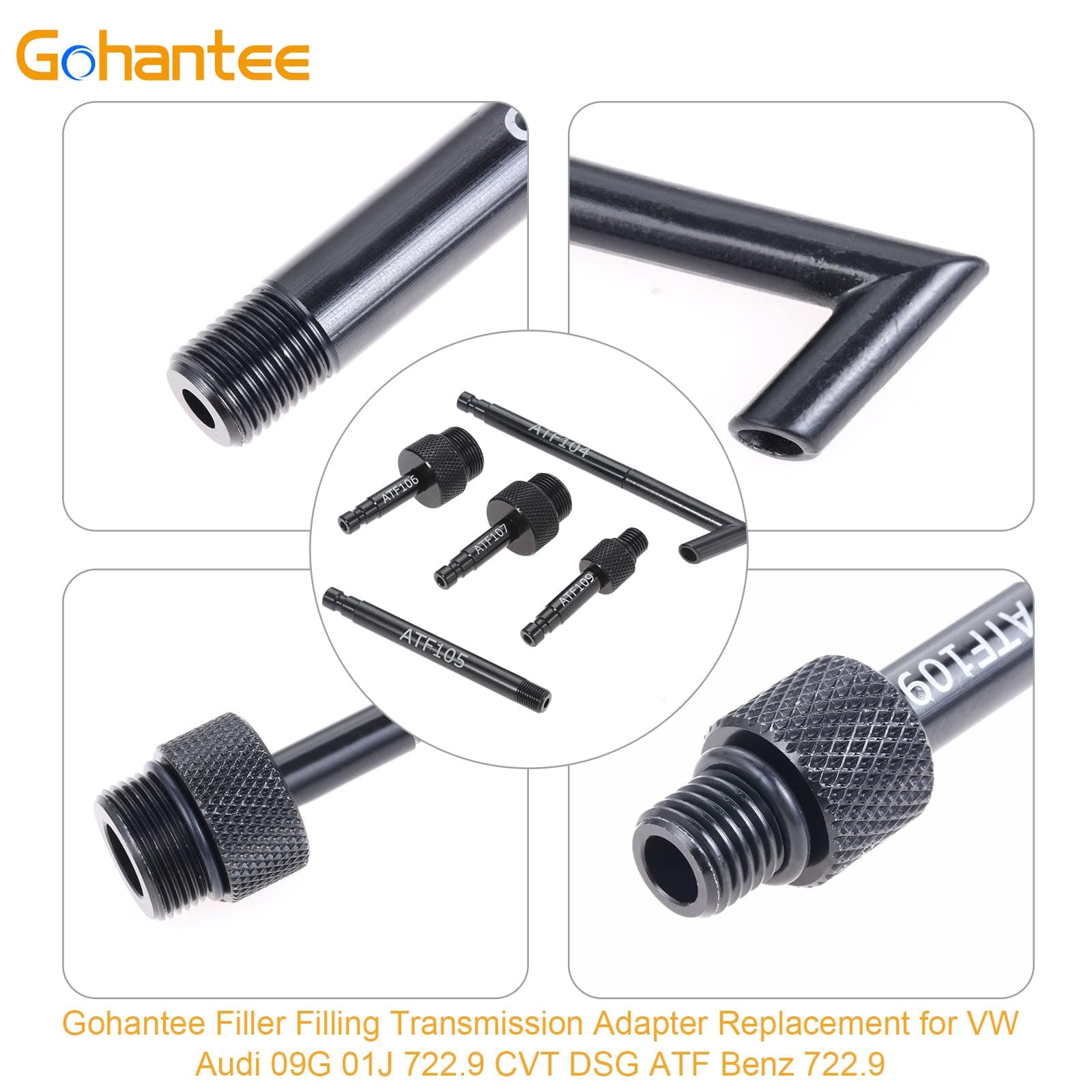 gohantee Transmission Fluid Oil Filling Filler Adapter Replacement for Audi 09G 01J 722.9 | Durable Aluminum Alloy, Easy Installation - view 7