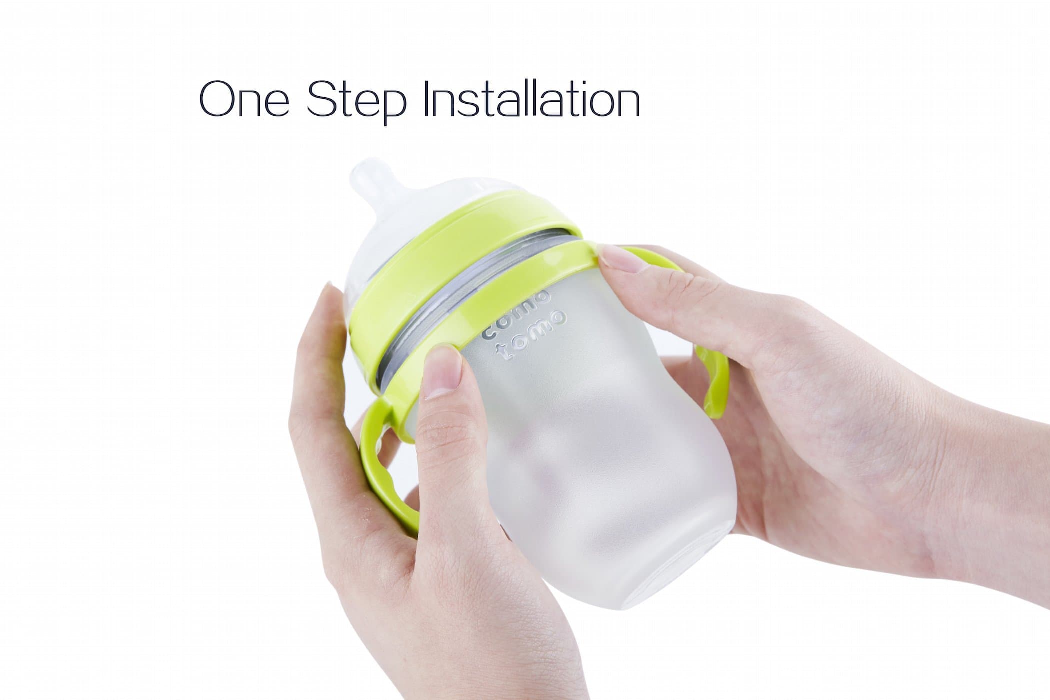 GOLOHO Baby Bottle Handle for Comotomo Bottles 8 oz & 5 oz | Soft Grip, Anti-Slip, Food-Grade Material - view 4