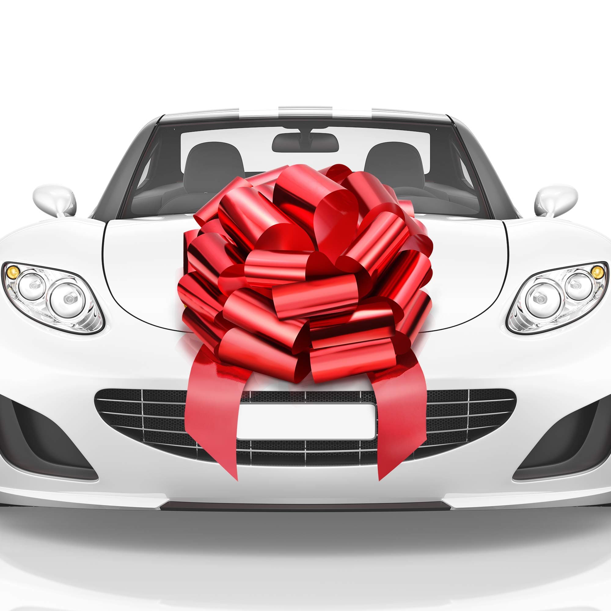 Mata1 Huge Car Bow 18 Inch Red | All-Weather Gift Wrap for Large Presents - main product image