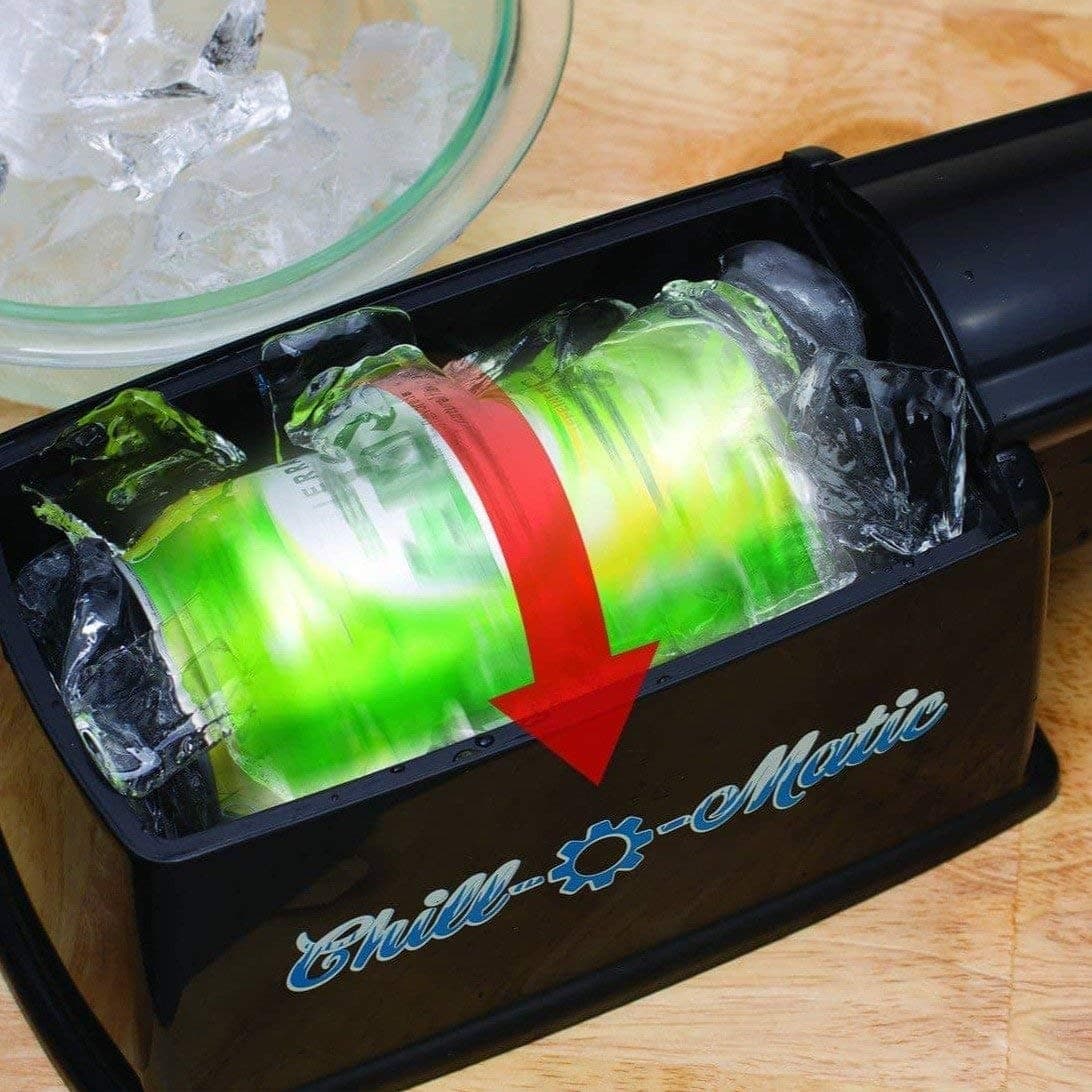 Chill-O-Matic Instant Beverage Cooler – Chill 12 oz Soda & Beer Cans in 60 Seconds – Portable Electric Drink Chiller for Tailgating, BBQs, Camping & Parties (Black) - view 5