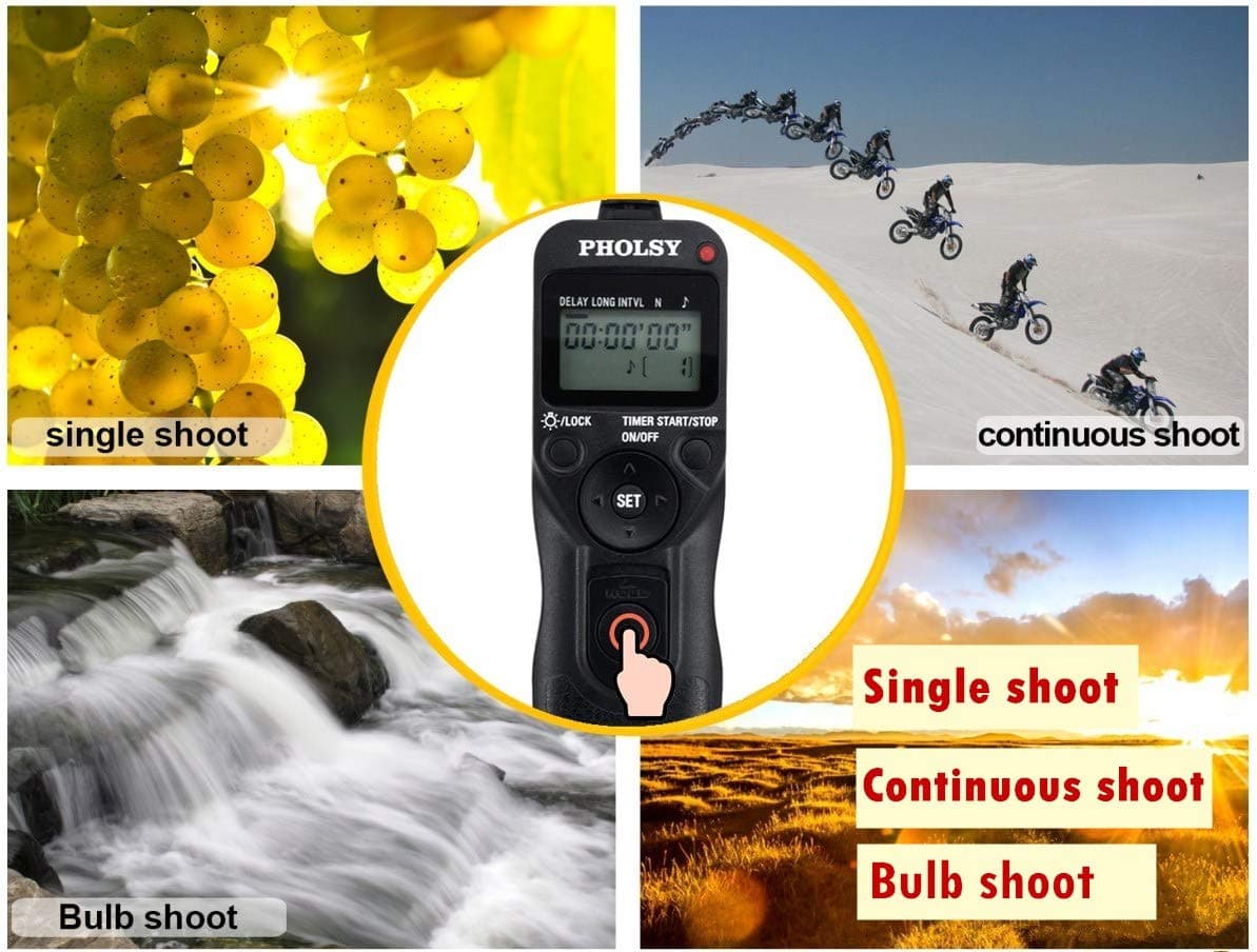 PHOLSY RR90 Timer Remote Control Cable with Intervalometer for Fujifilm | Digital Timer & Trigger - view 2