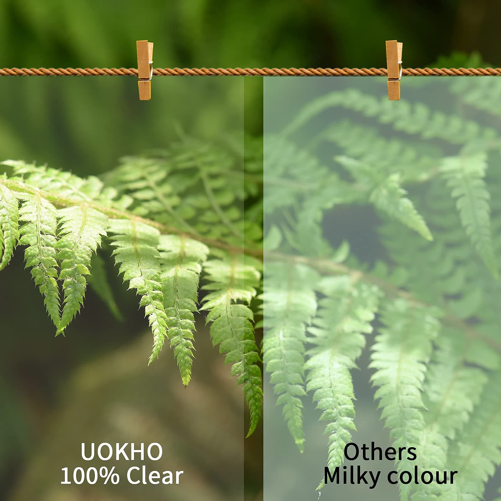 UOKHO Inkjet Transparency Film 8.5x11 inch | Clear PET Sheets for Crafts & Printing - view 7