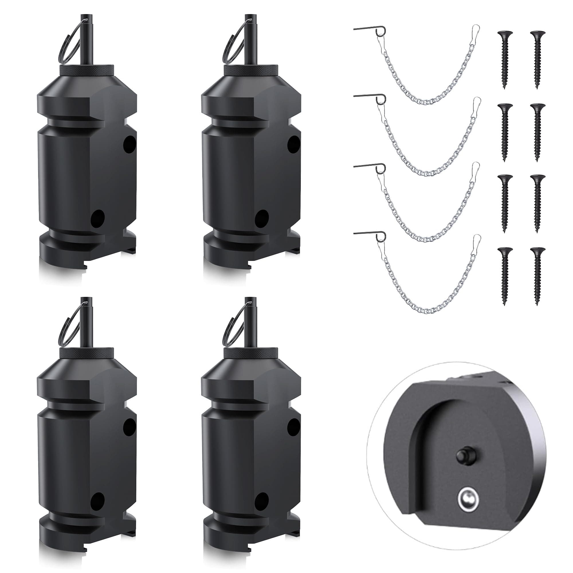 REMFLY 4 Pack 12 Gauge Perimeter Trip Alarm with Screws | Outdoor Safety & Wildlife Deterrent - main product image