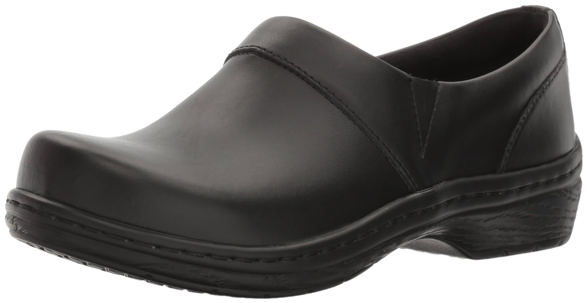 Klogs USA Mission Women's Shoe Black Smooth Size 12 Medium US | Slip-Resistant Work Shoe — Black Smooth Wnstn / 14 Wide