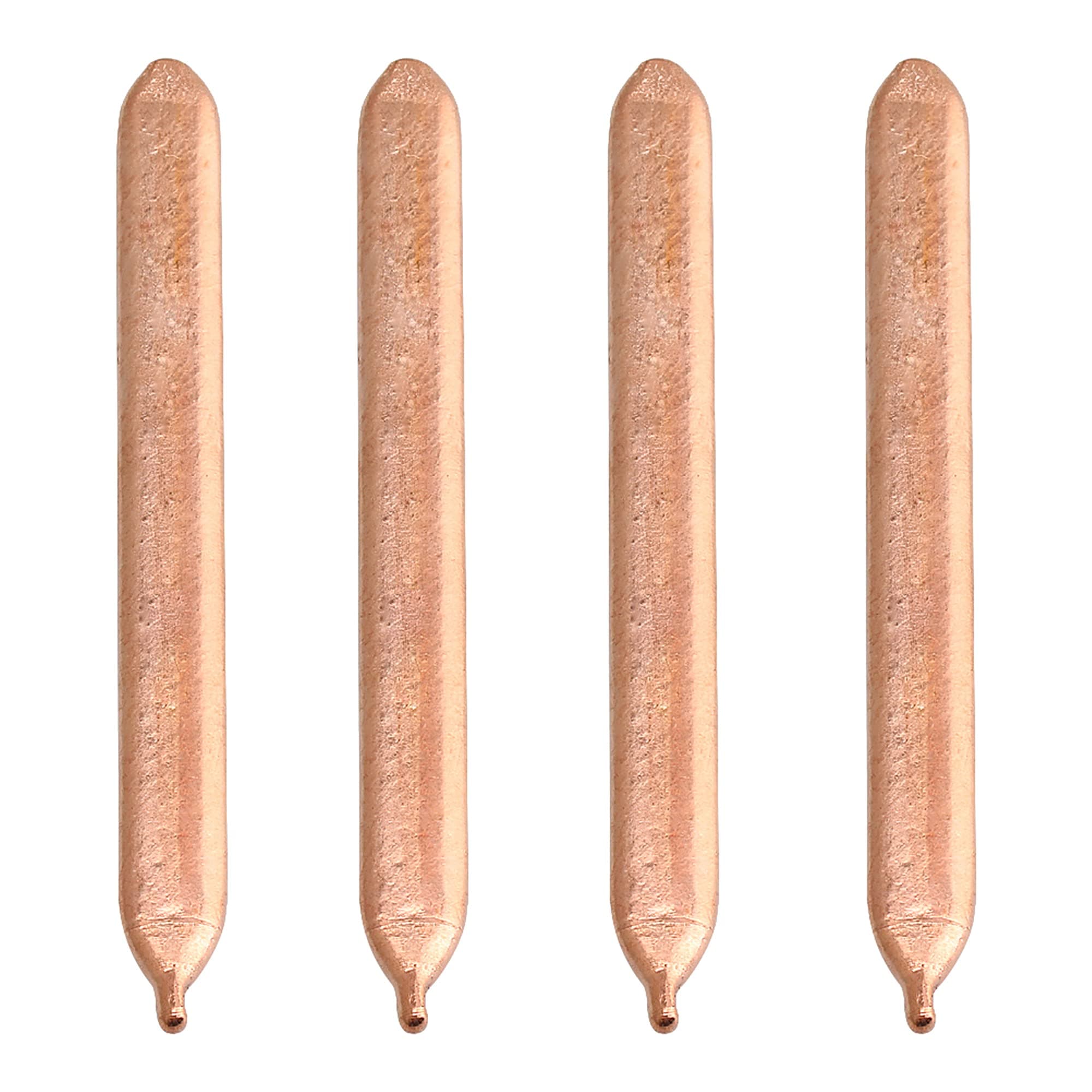 BQLZR Copper Heat Pipe 4PCS Flat Heat Sink 8x0.8x0.3cm | Long-lasting Copper CPU Tube - main product image