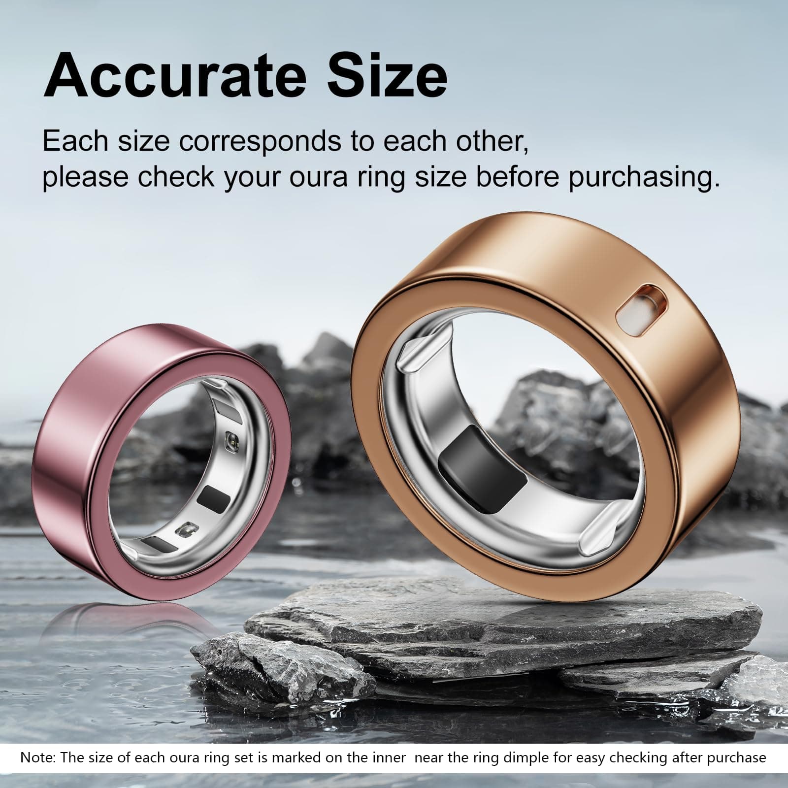 Hexasider Ring Cover Size 11 | Ultra-Thin TPU Protector Compatible with Oura Ring 4/3 - view 2