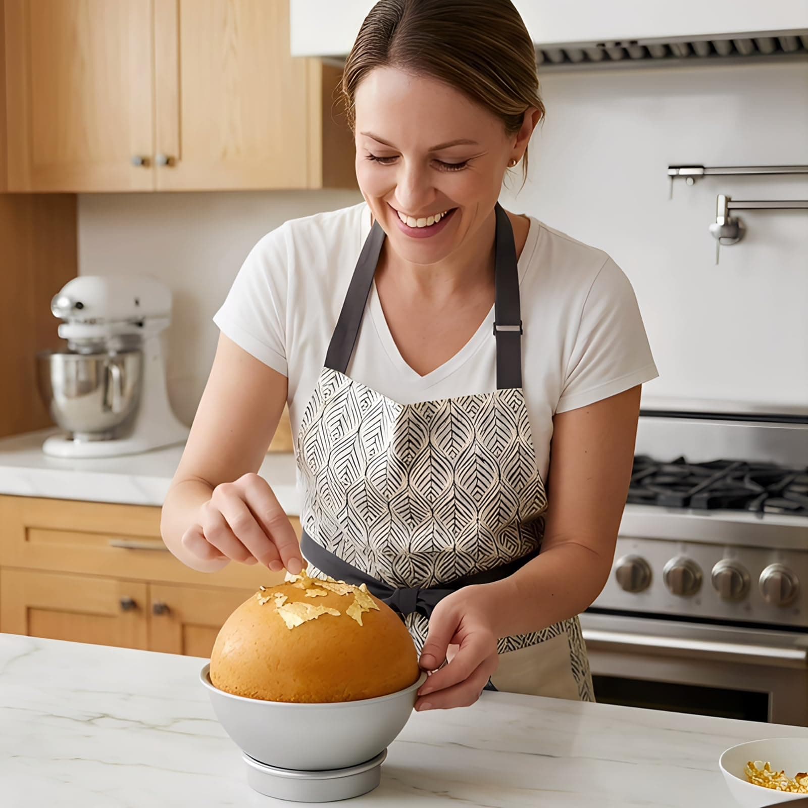 Hedume Set of 8 Cake Sphere Pan, 6.5 Inches | Create Ball-Shaped Cakes for All Occasions - view 5