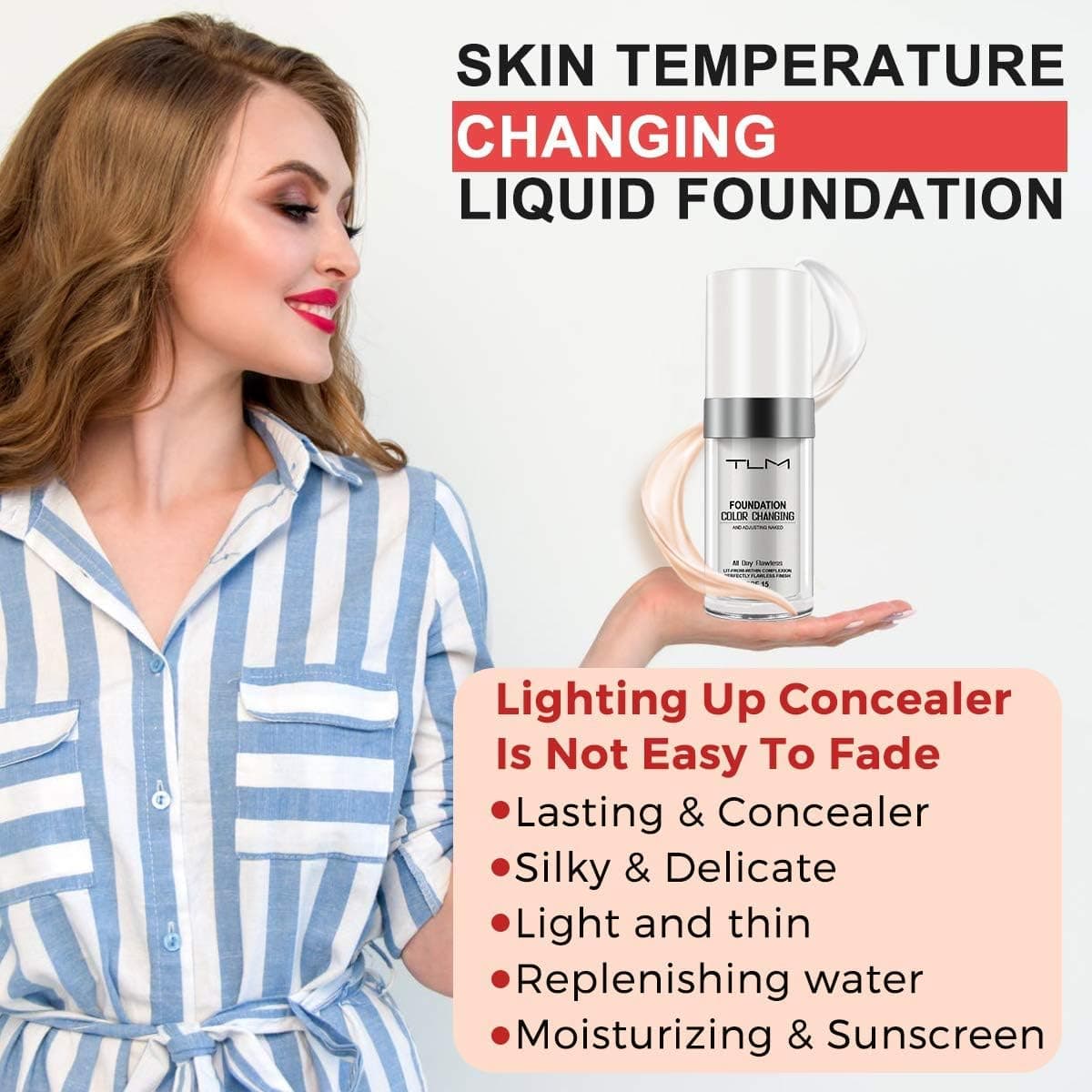 God Blomster SPF 15 Colour Changing Foundation 2 Pack | Moisturizing Liquid Makeup for Women - view 9