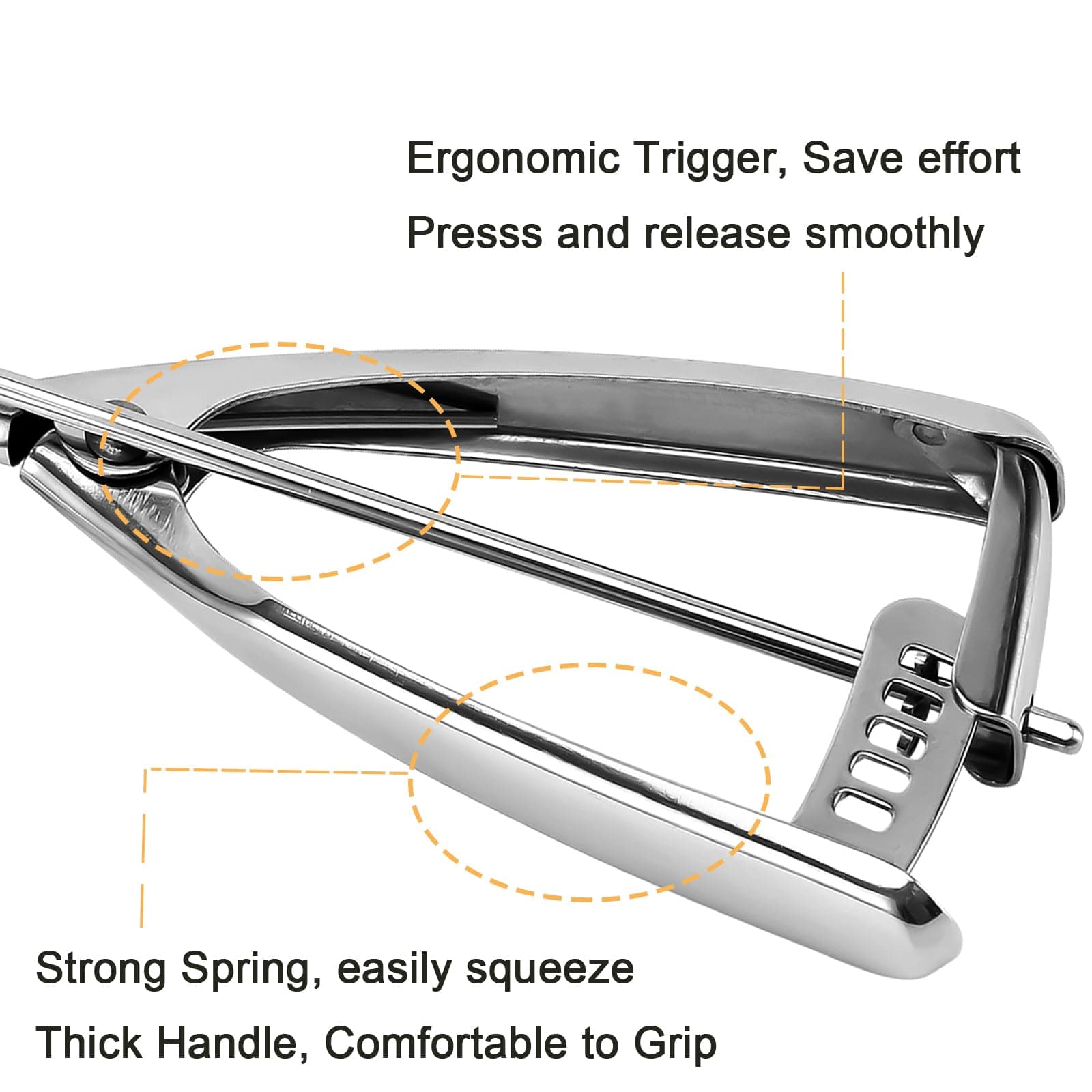Saebye Large Cookie Scoop 3 Tbsp | Heavy Duty Stainless Steel Kitchen Tool - view 5
