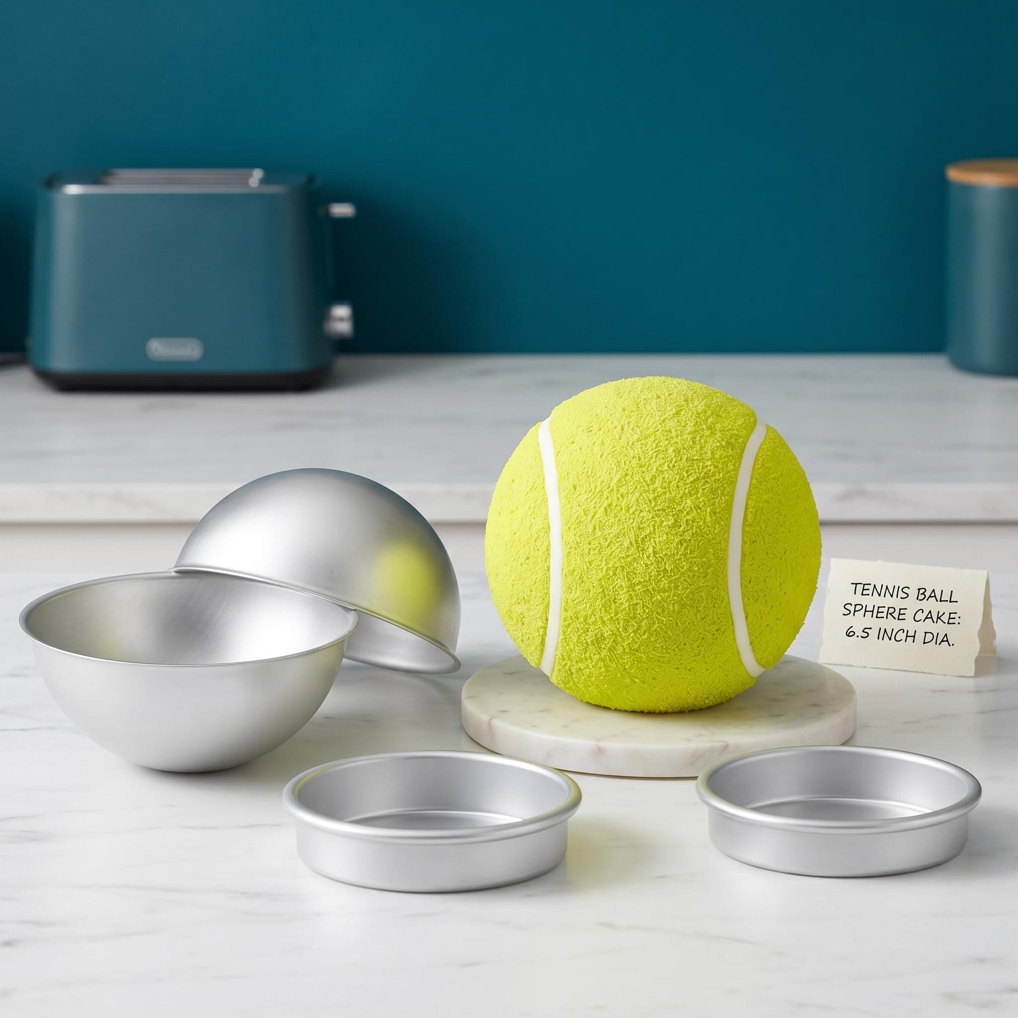 Hedume Set of 8 Cake Sphere Pan, 6.5 Inches | Create Ball-Shaped Cakes for All Occasions - view 6
