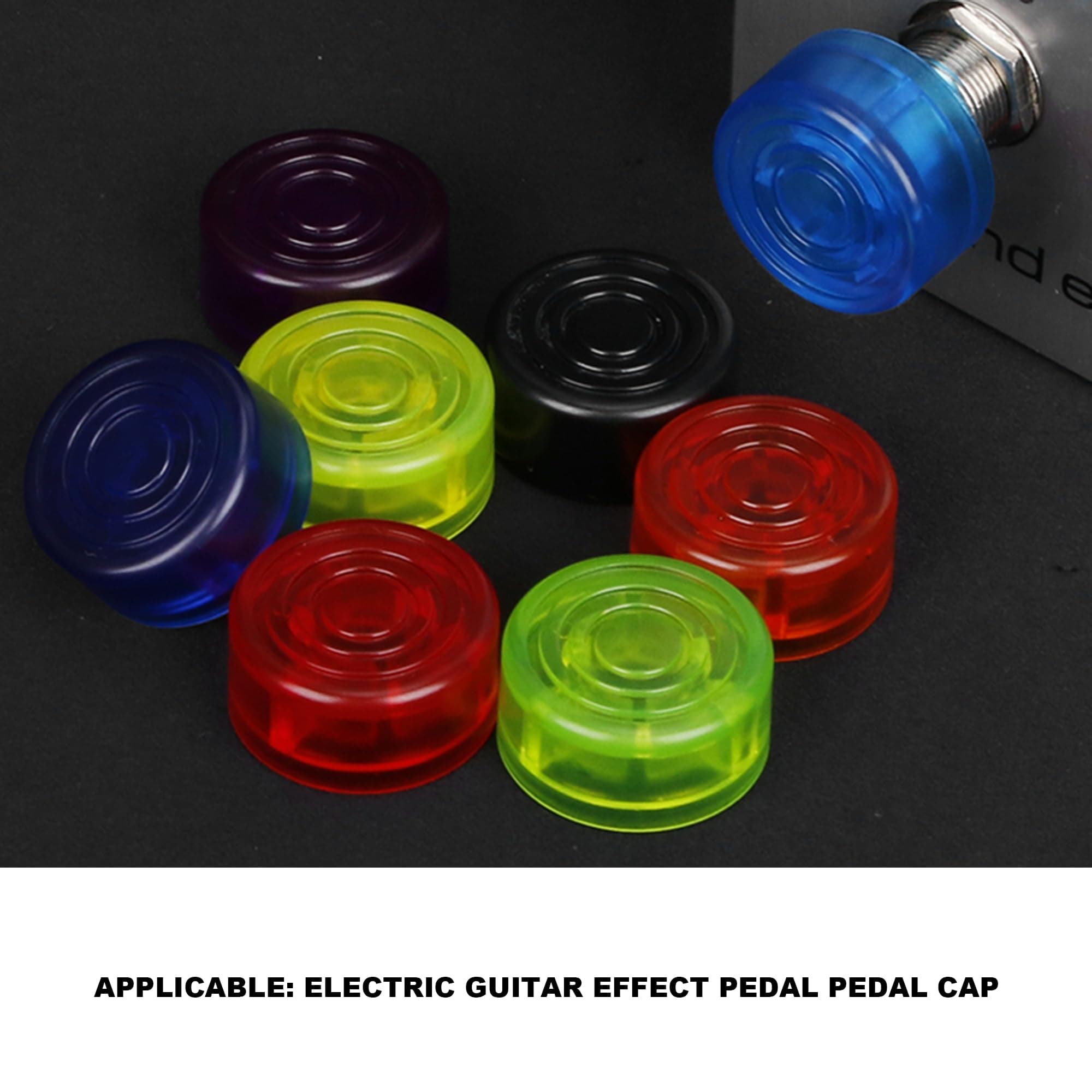 logyues White Guitar Effect Pedal Knob Cap Pack of 10 | Suitable for Beginners & Electric Guitars - view 8