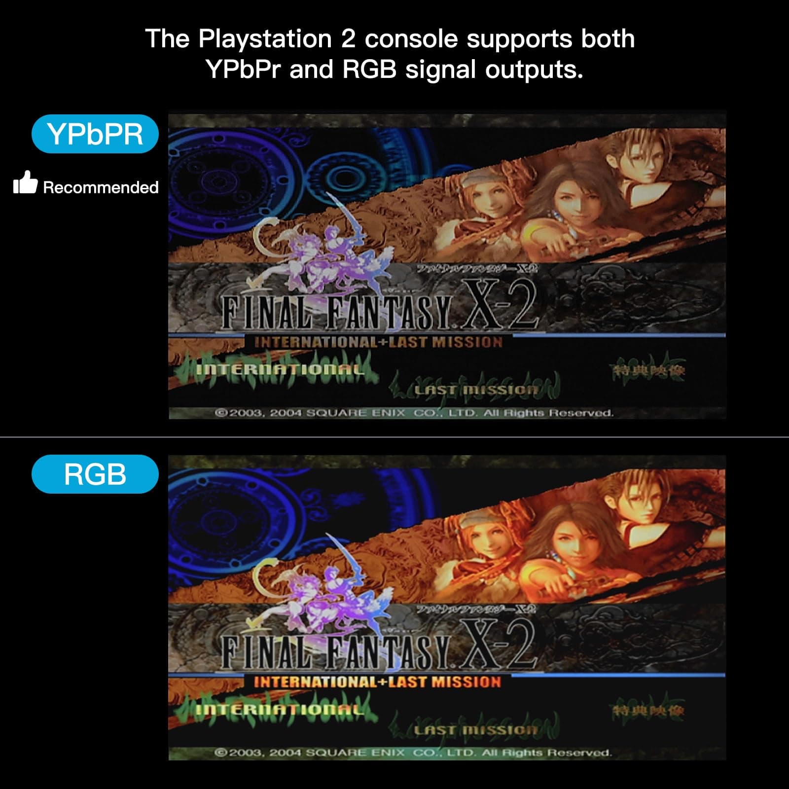 FeiEVER HDMI Adapter for PS1/PS2 Support RGB & YPbPr Signal Switch 720P | Compatible with Classic PlayStation Consoles - view 6
