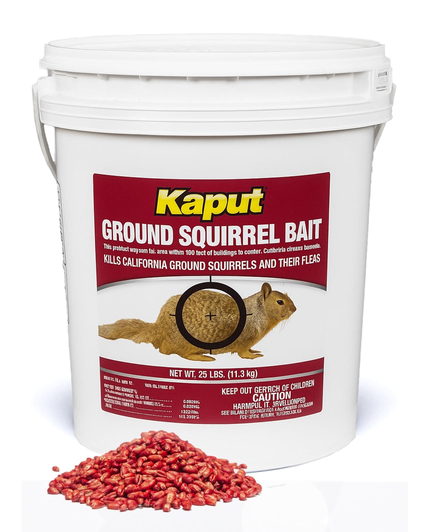Kaput Ground Squirrel Bait 25 lbs | Effective Fleas & Squirrel Killer with Diphacinone & Imidacloprid - main product image