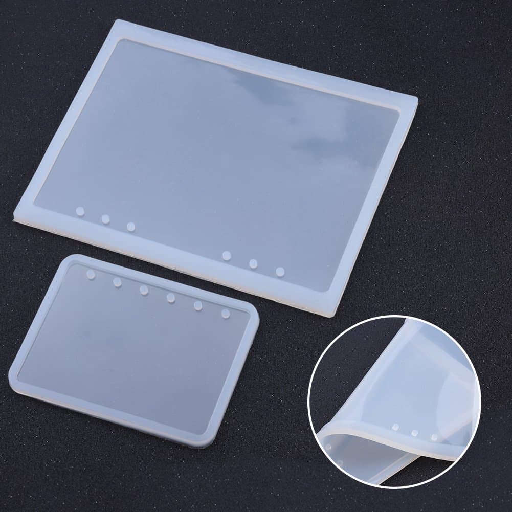 Hilitand Silicone Resin Art Decortive Notebook Cover Set | DIY Crystal & Dried Flower Design (21.6x16cm & 13.4x9.8cm) - view 6