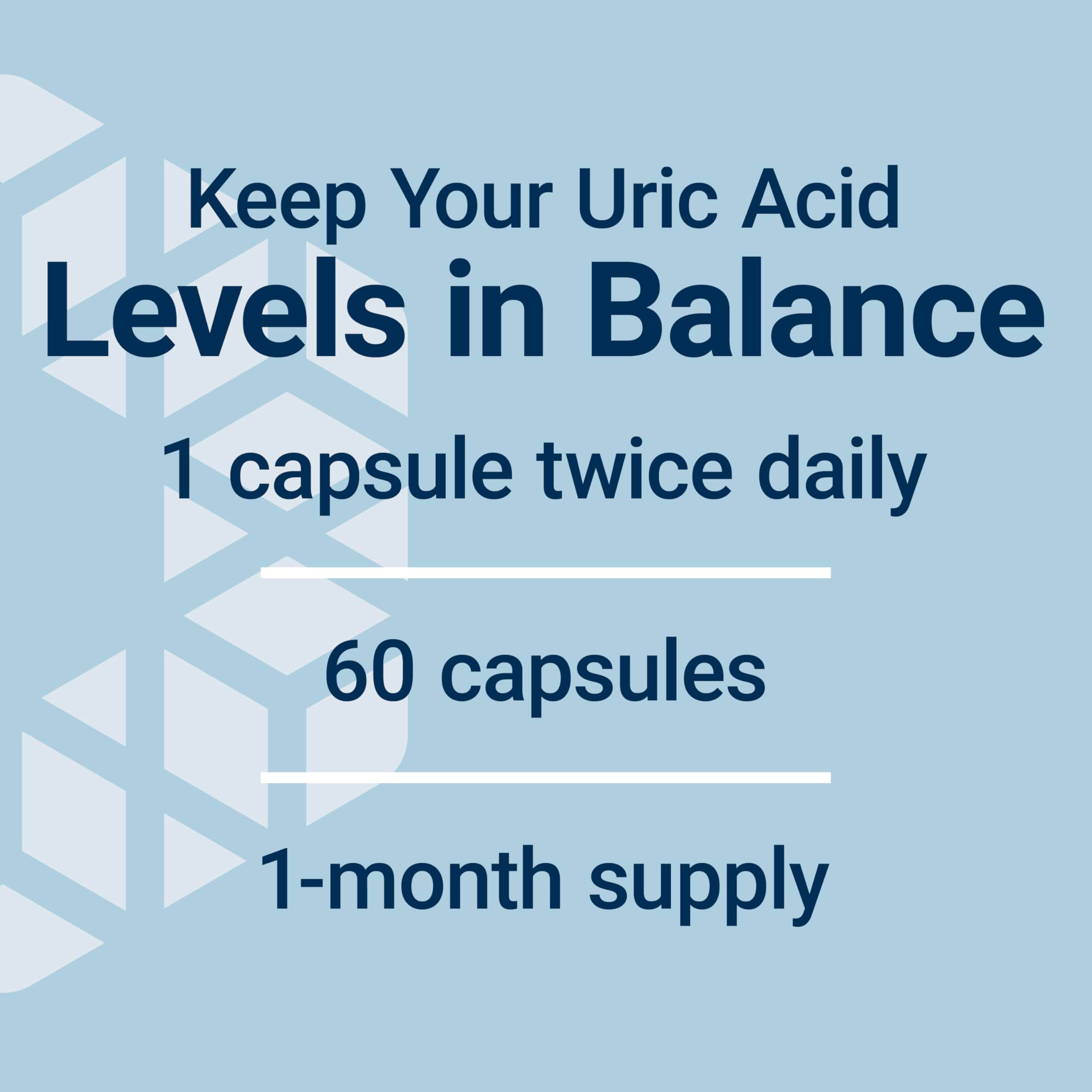 Life Extension Uric Acid Control 60 Capsules | Supports Healthy Uric Acid Balance & Joint Comfort - view 5