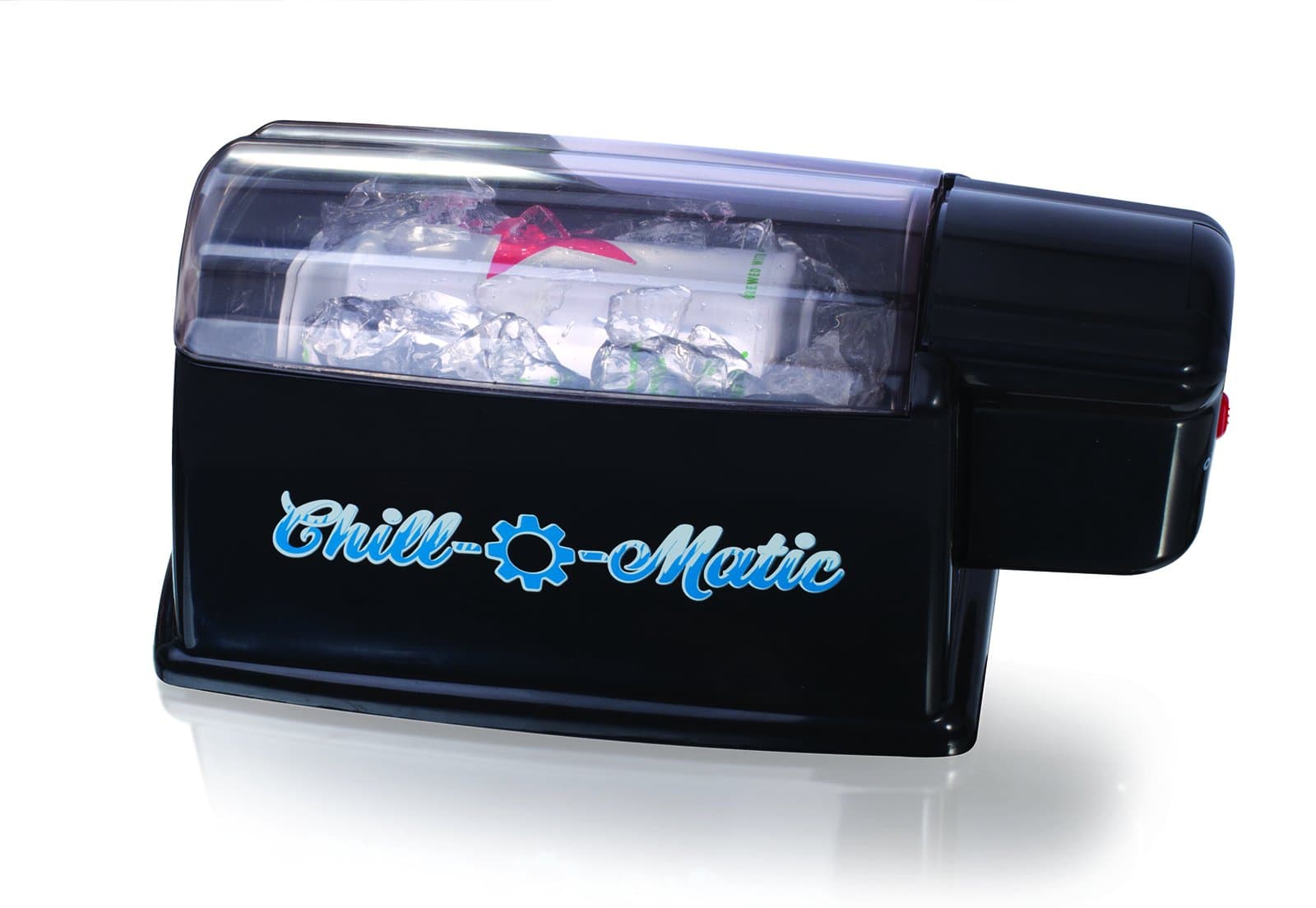 Chill-O-Matic Instant Beverage Cooler – Chill 12 oz Soda & Beer Cans in 60 Seconds – Portable Electric Drink Chiller for Tailgating, BBQs, Camping & Parties (Black) — Black