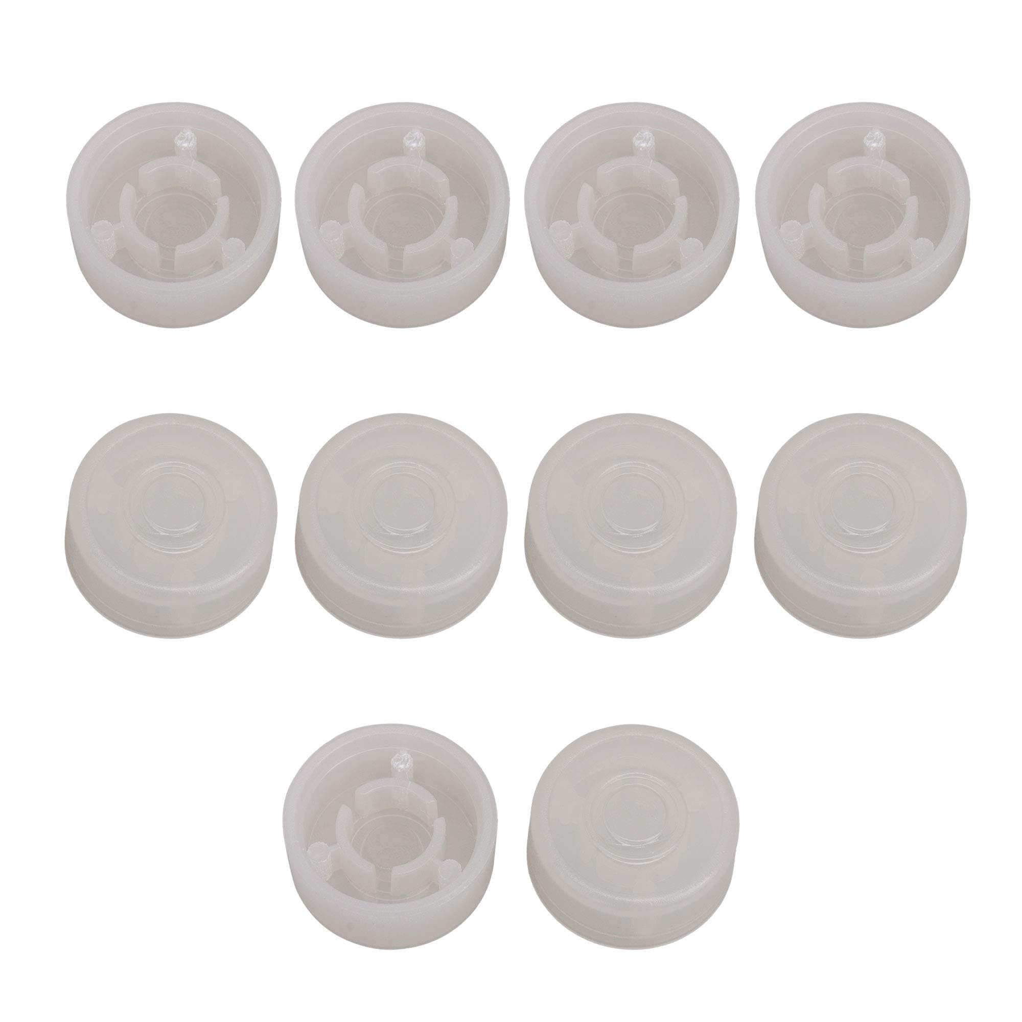 logyues White Guitar Effect Pedal Knob Cap Pack of 10 | Suitable for Beginners & Electric Guitars - main product image