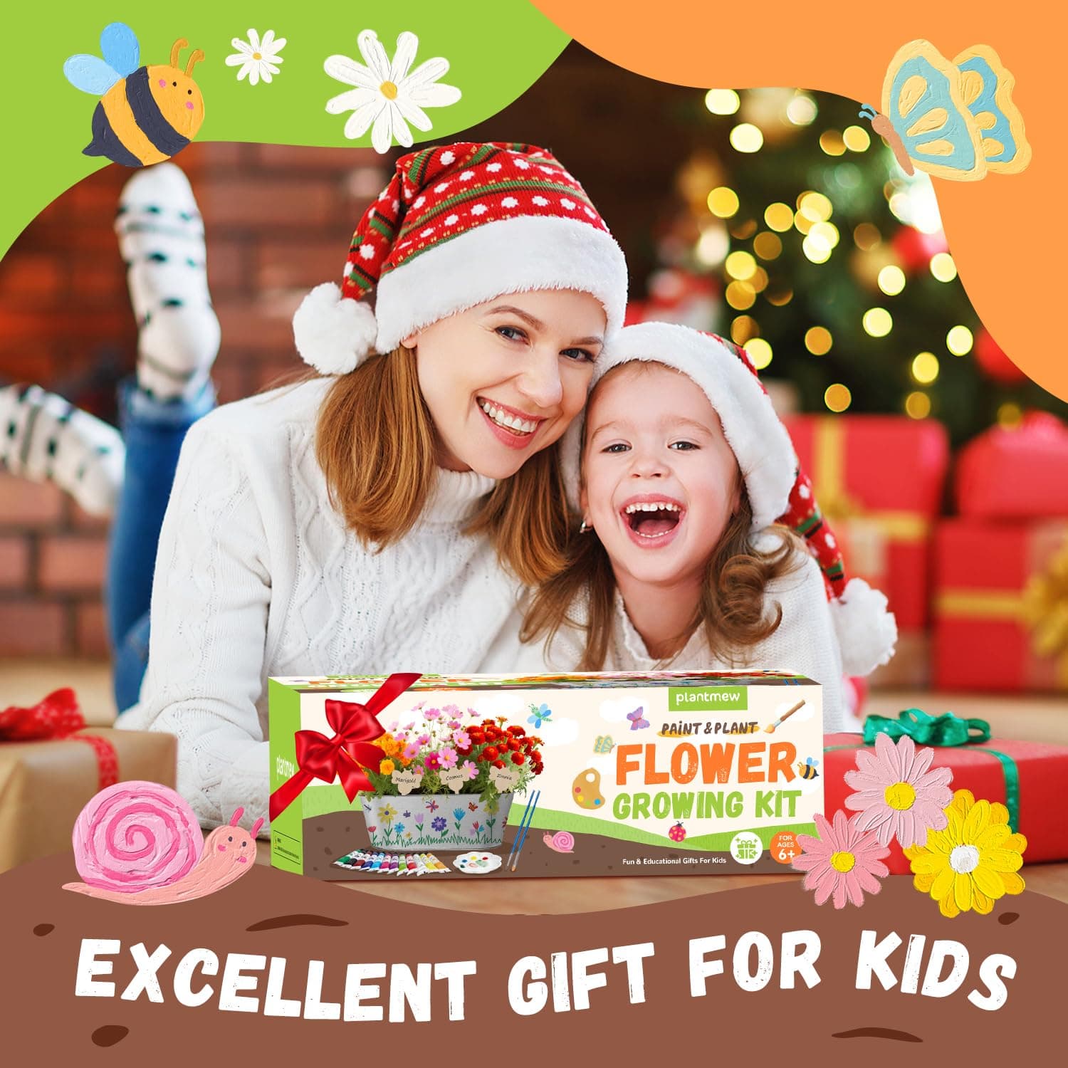 PLANTMEW Paint & Plant Flower Growing Kit for Kids | Creative Gardening Set for Ages 5-12 - view 8