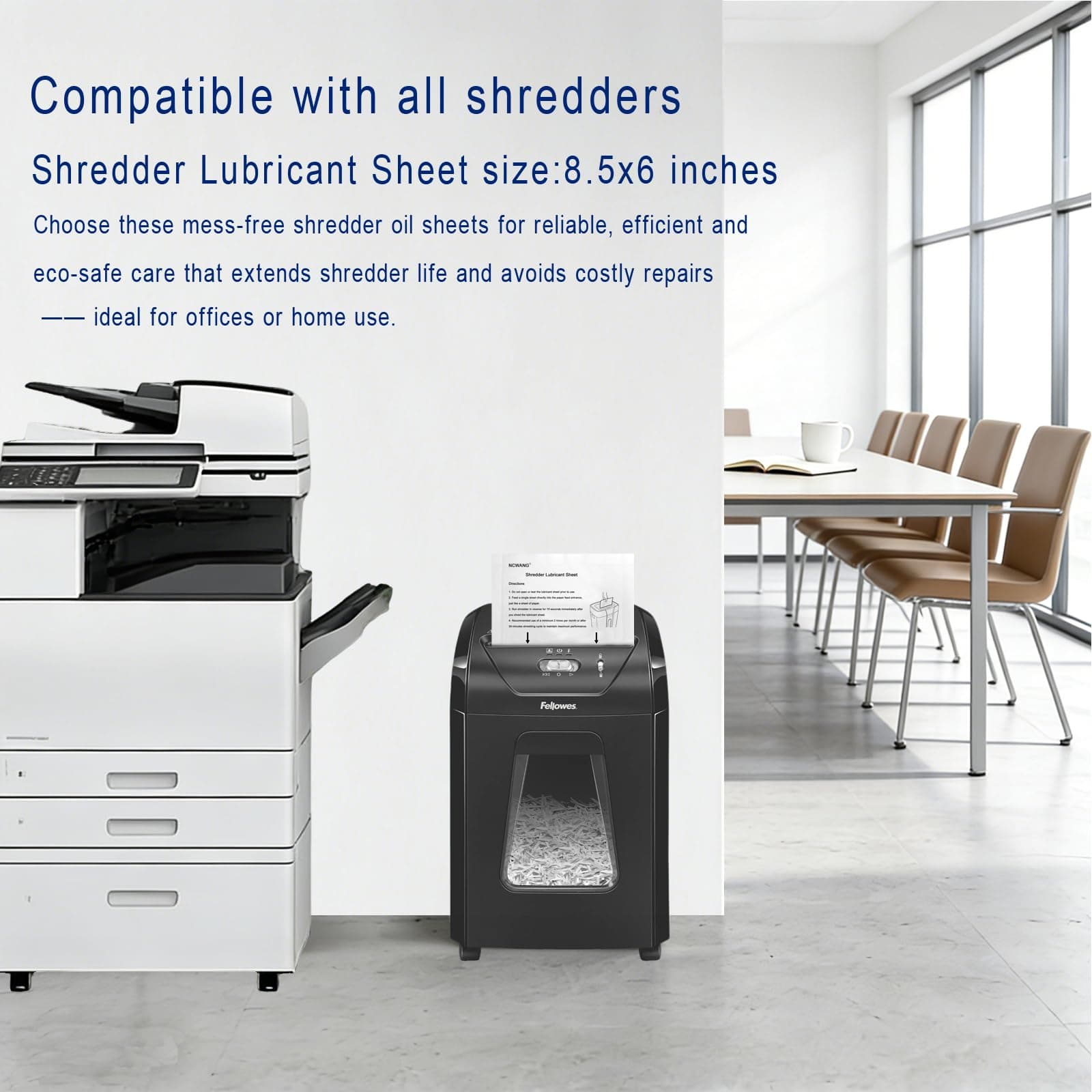 NCWANG Paper Shredder Lubricant Sheets 24 Pack | Eco-Friendly, Reduce Jams, Extend Shredder Life - view 5